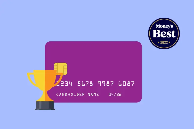Credit Card With A Trophy In Front Of It