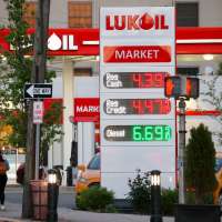 The price diesel fuel, over $6.00 a gallon is displayed at a petrol station in New Jersey, United States on May 11, 2022