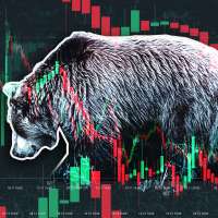 A bear With An Overlay Of Stock Graphics