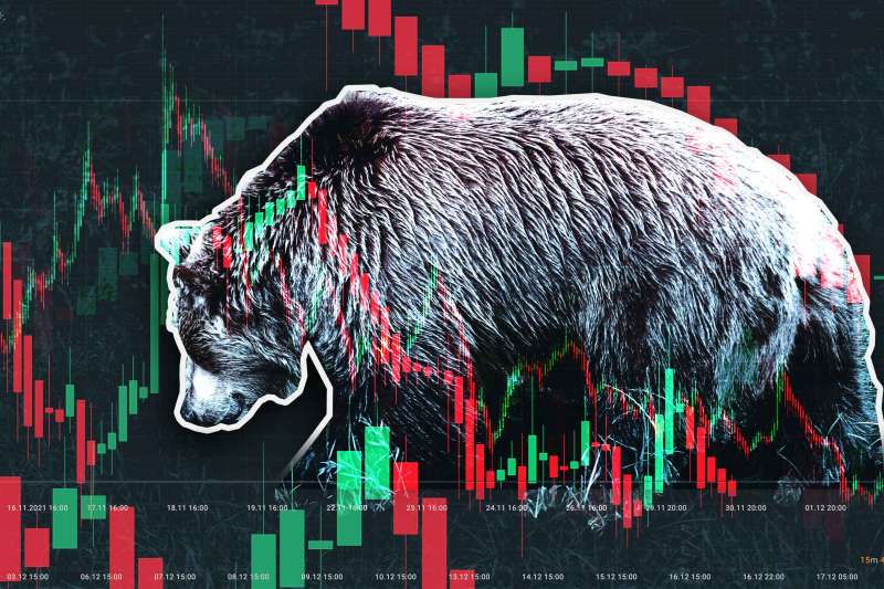 A bear With An Overlay Of Stock Graphics