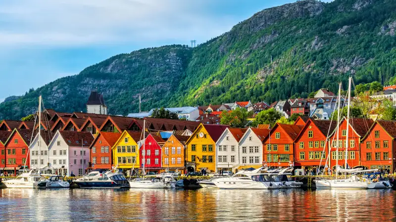 Beautiful landscape of Bergen, Norway