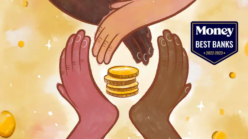 Illustration of many hands protecting their money