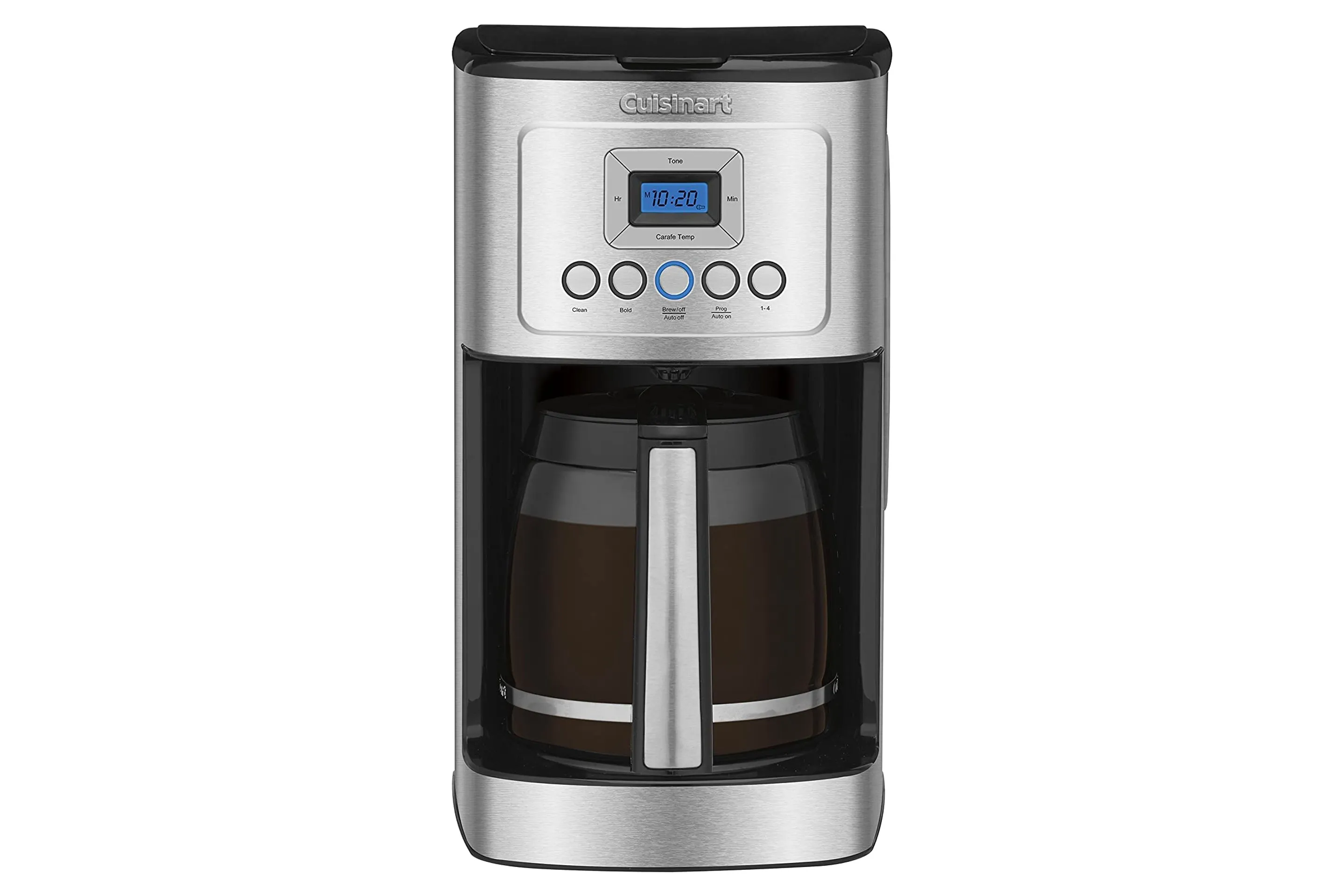 Krups Simply Brew Stainless Steel and Thermal Carafe Drip Coffee Maker 14  Cup Programmable, Customizable, Digital Display, Insulated Coffee Filter