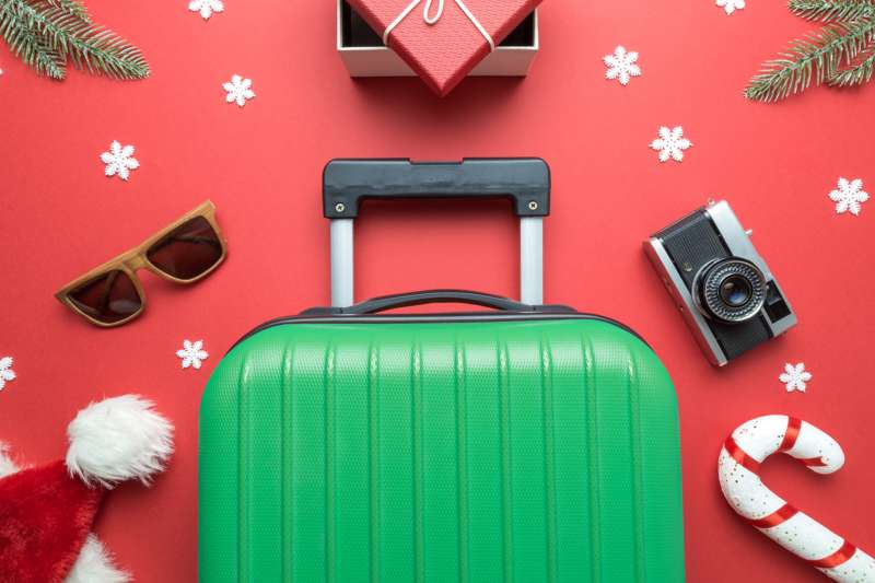 Suitcase With Christmas Décor