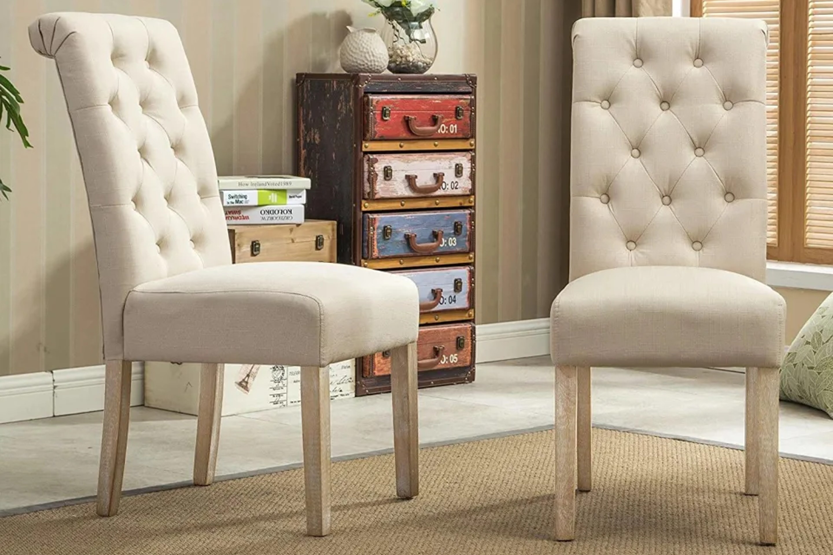Roundhill Tufted Dining Chairs