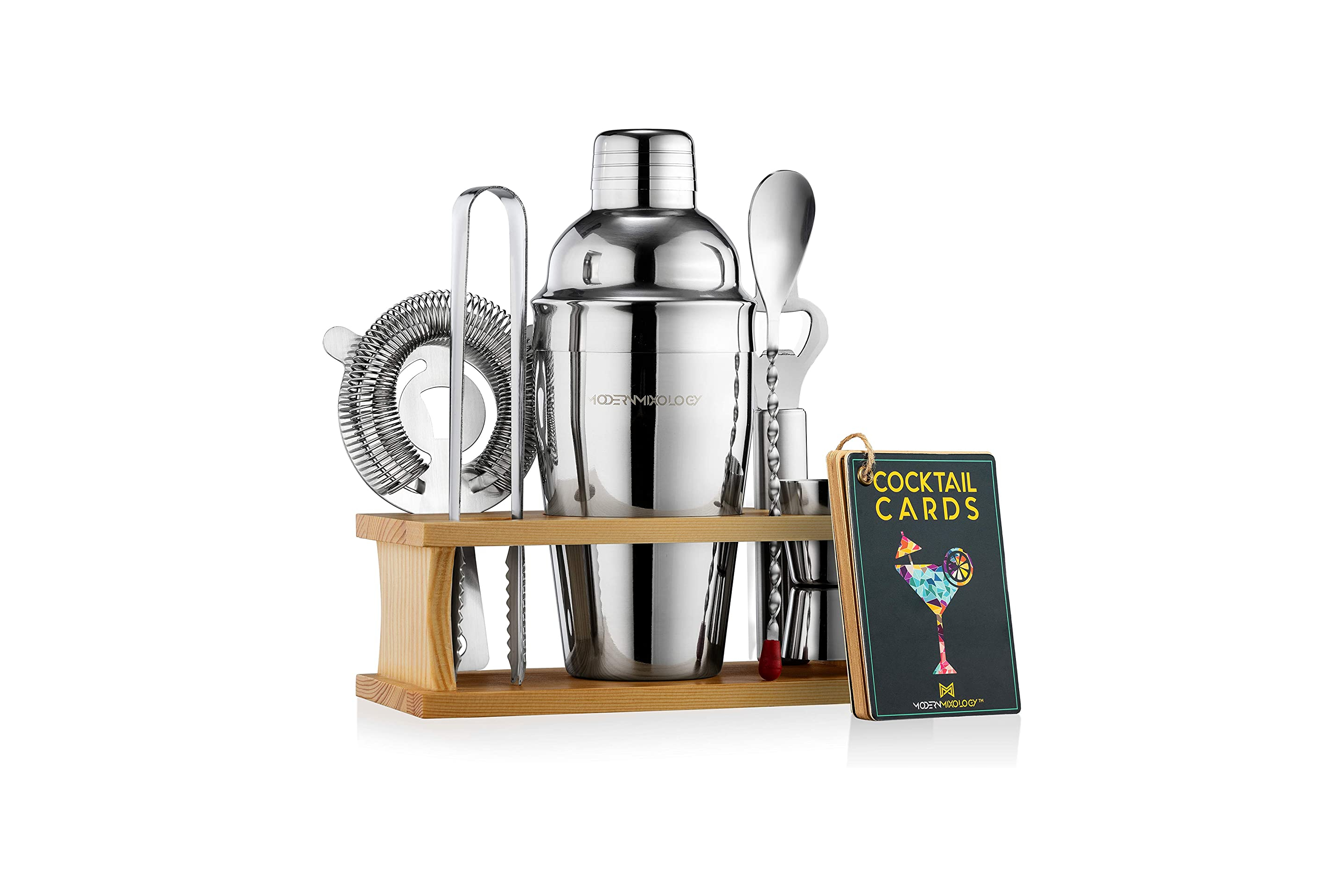 Bartender Kit With Recipe Cards, Modern Mixology