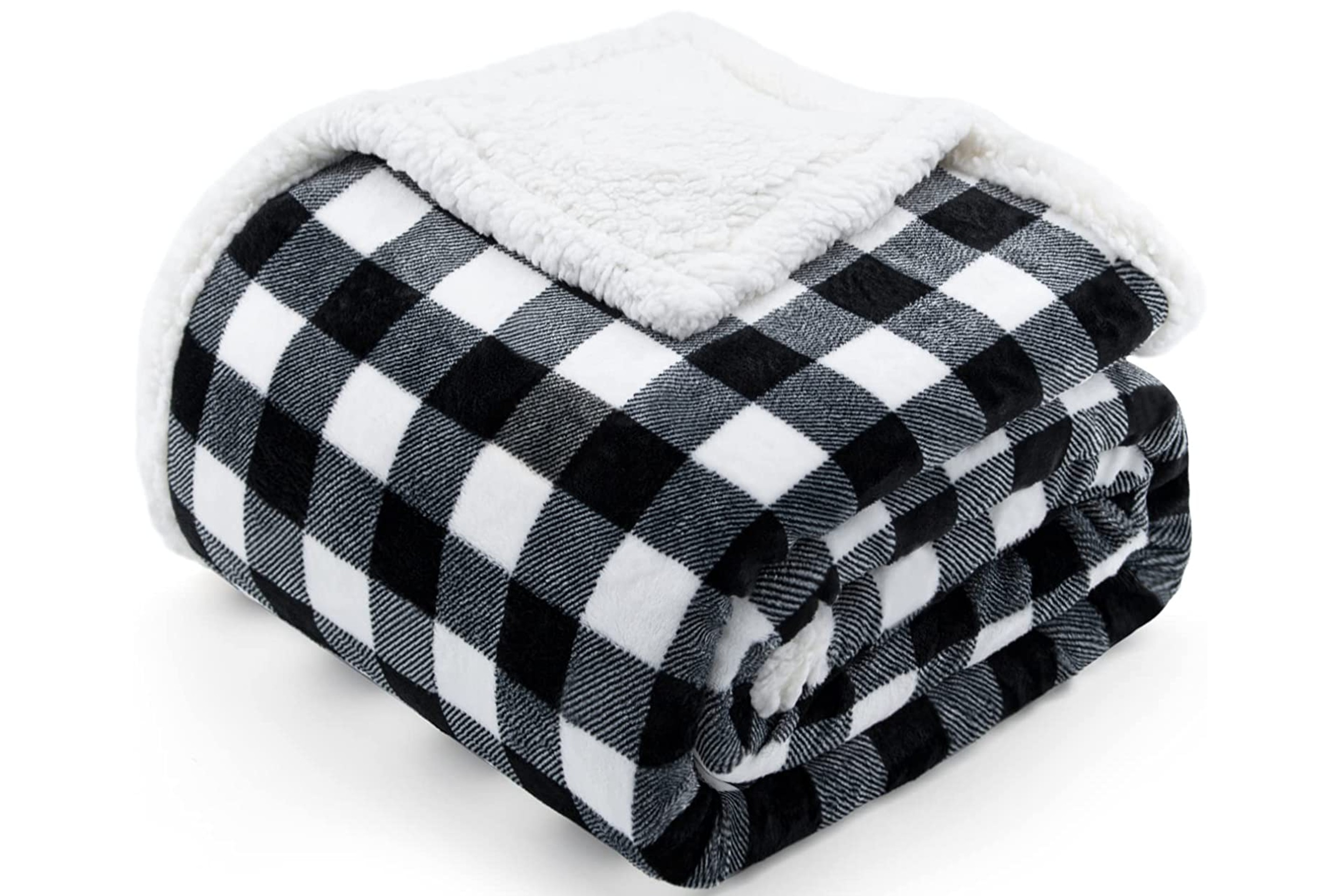 Beautex Sherpa Fleece Flannel Throw Blanket