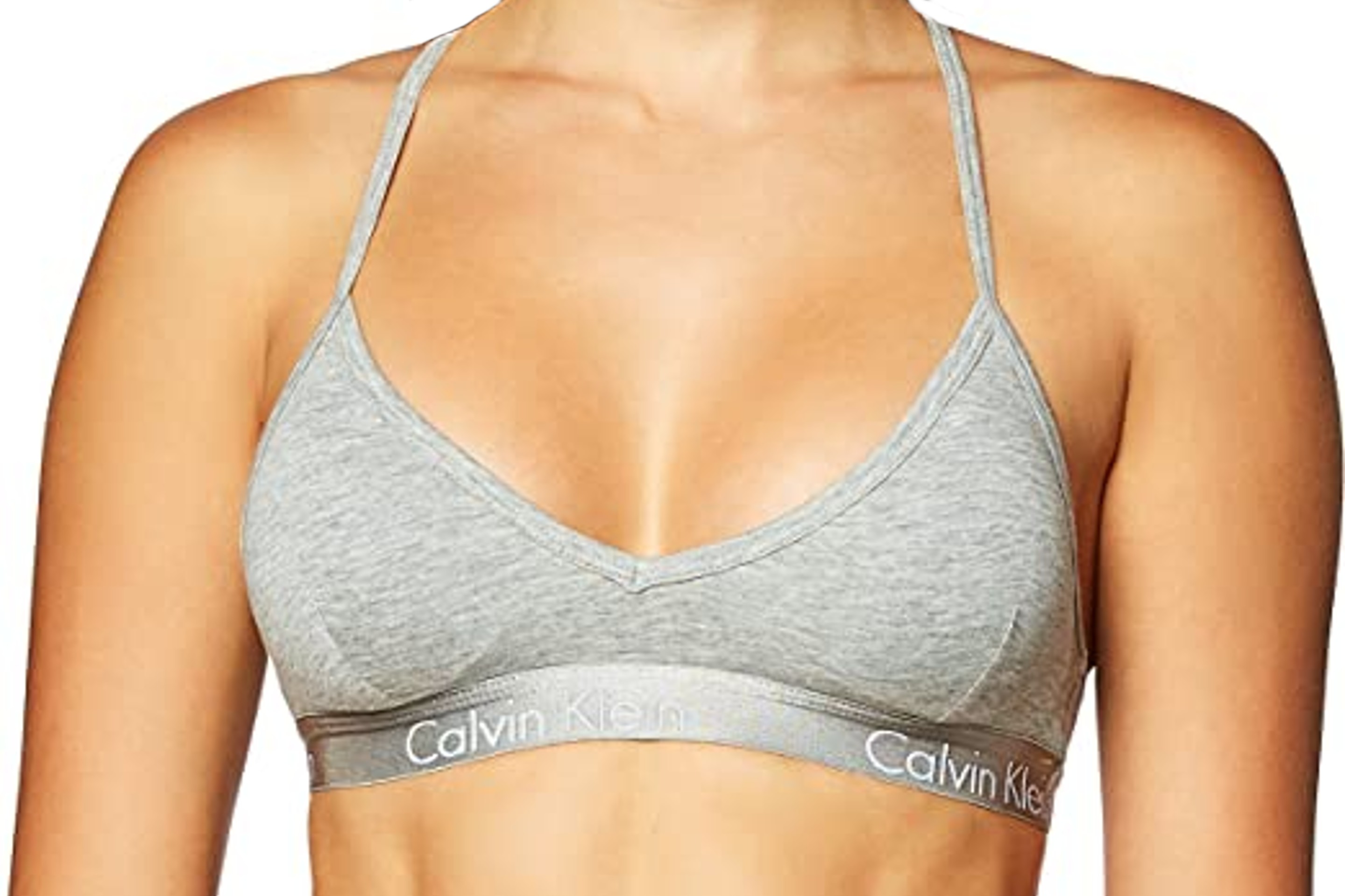Calvin Klein Women's Motive Cotton Lightly Lined Bralette Bra