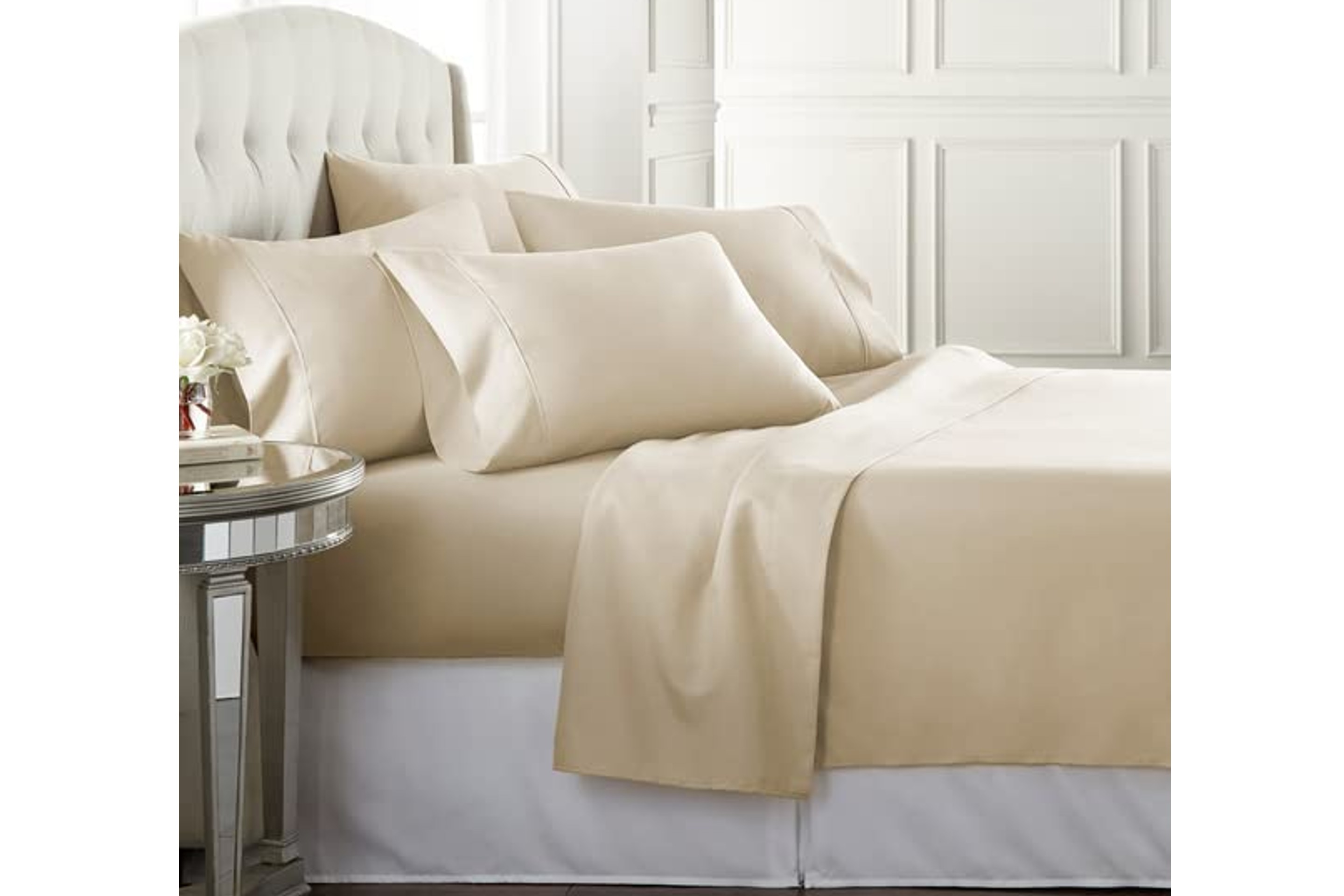 Danjor Linens Cream Queen Size Bedding Set
