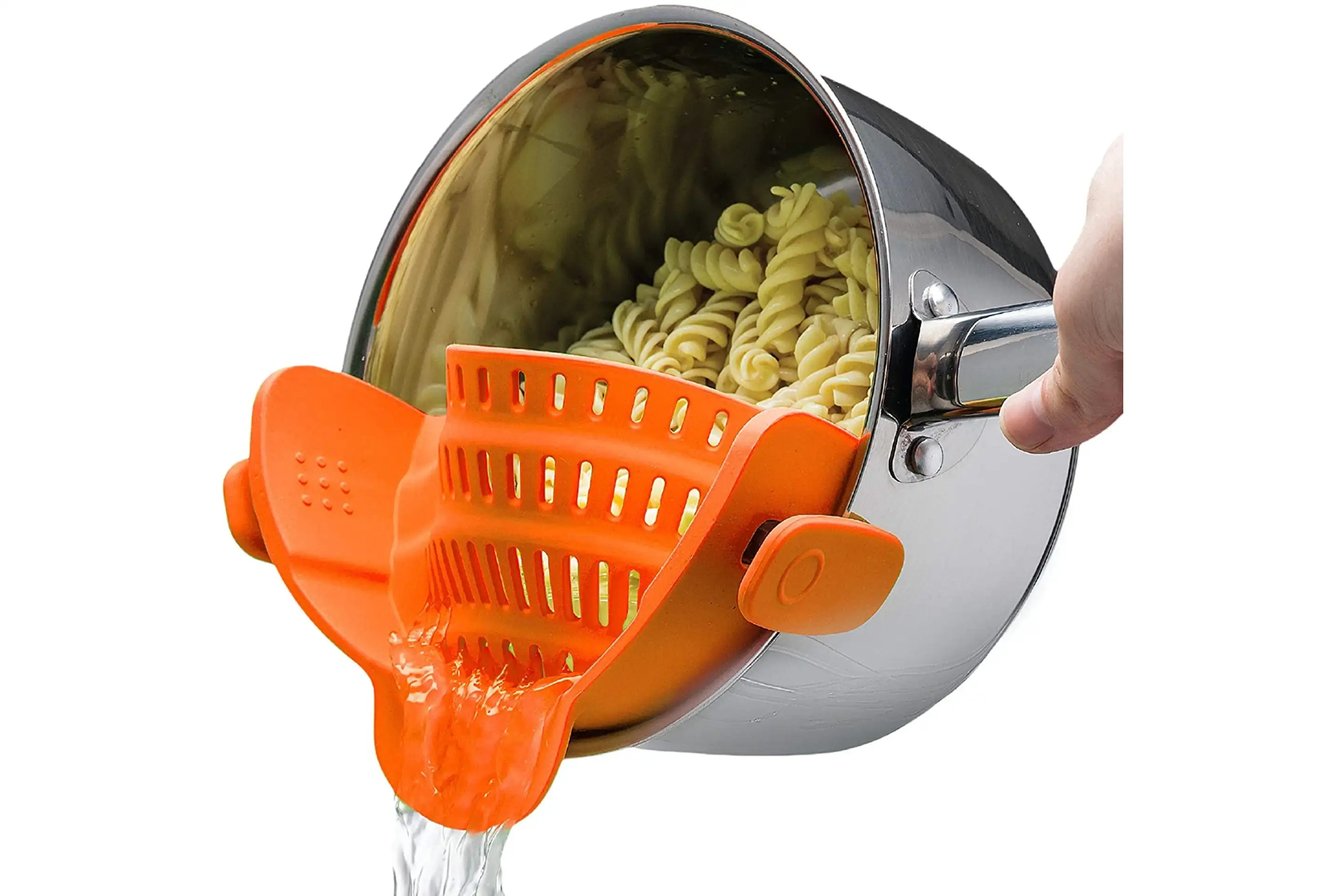 kitchen gizmo snap-on strainer