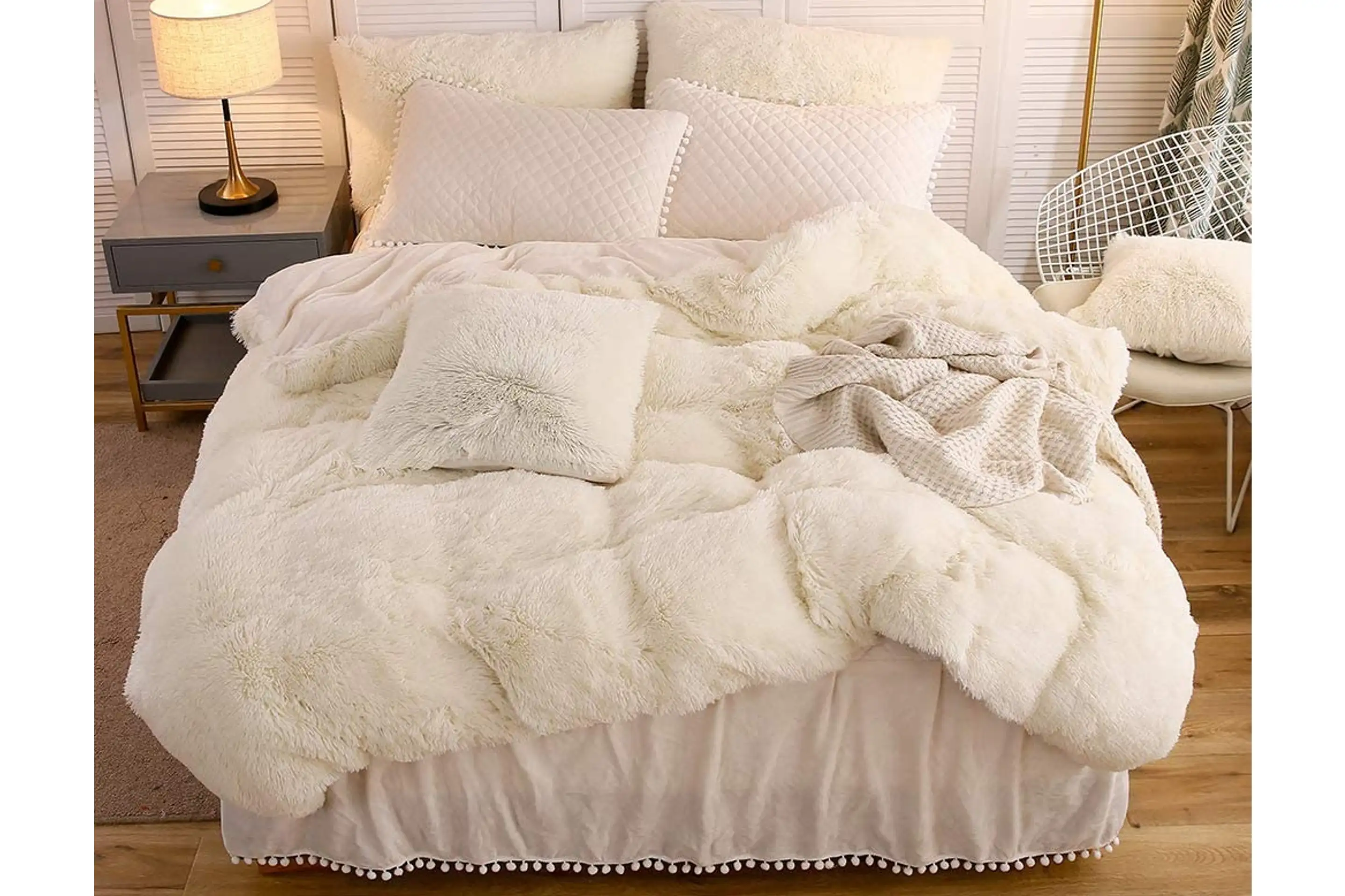LifeRevo Cream Duvet Cover Set