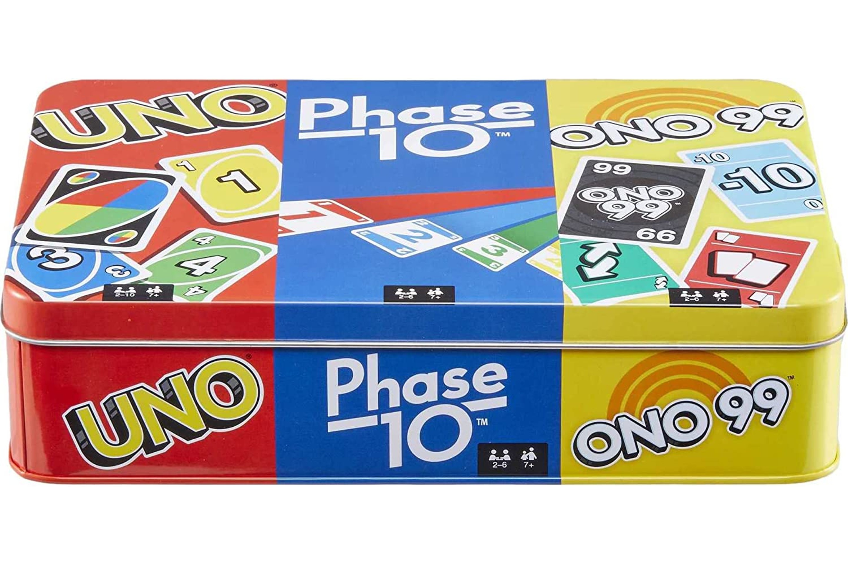 Mattel Card Games - UNO, Phase 10, and ONO 99