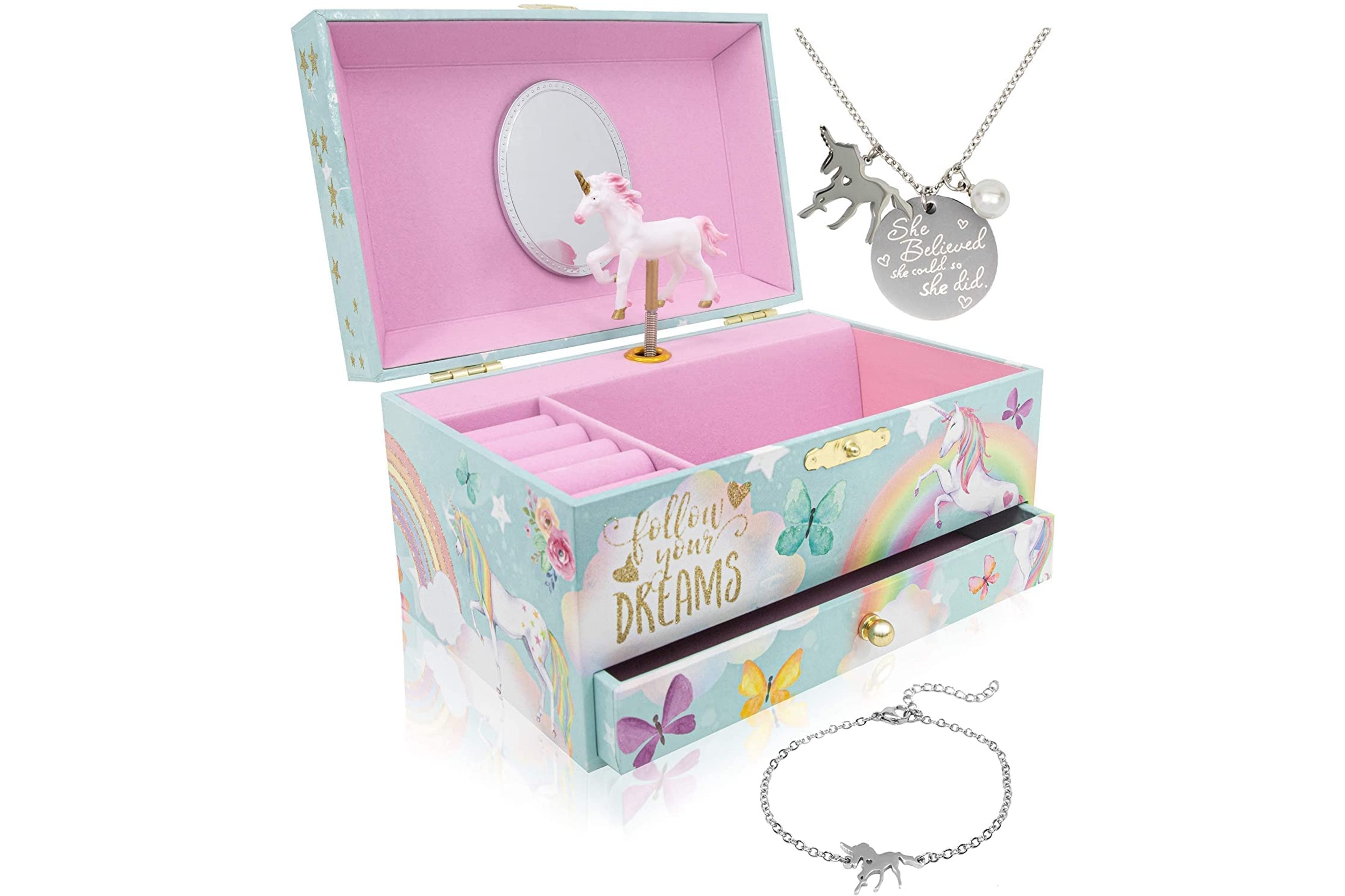 The Memory Building Company Unicorn Jewelry Box