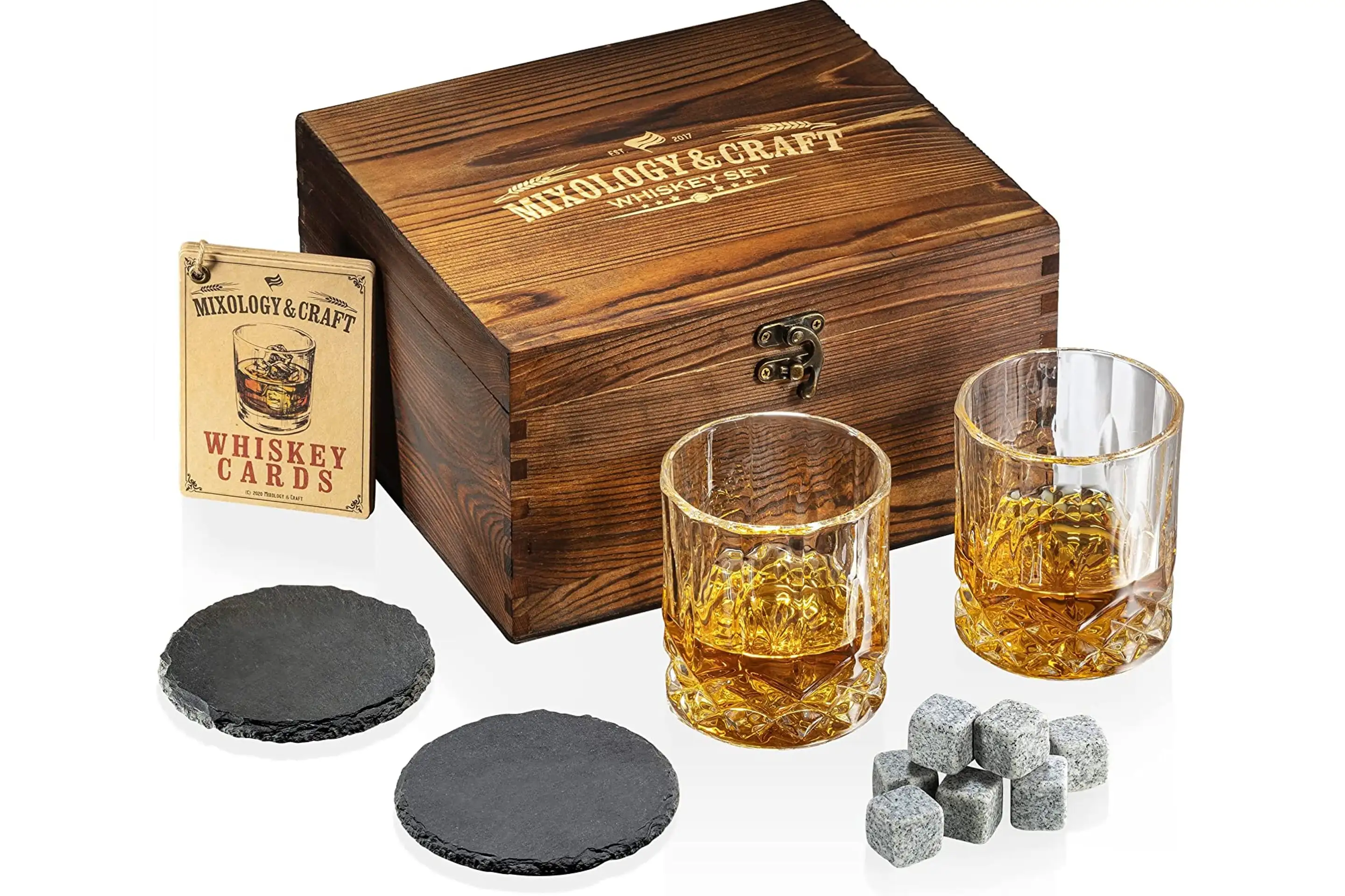 Mixology &amp; Craft Whiskey Stones Gift Set