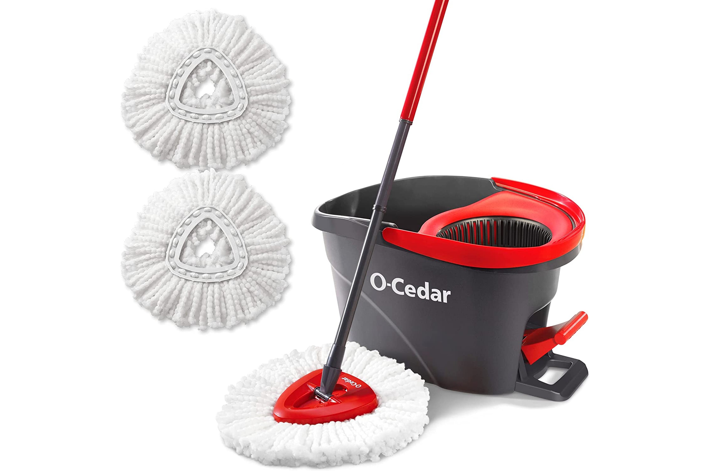 O-Cedar EasyWring Microfiber Spin Mop &amp; Bucket Floor Cleaning System
