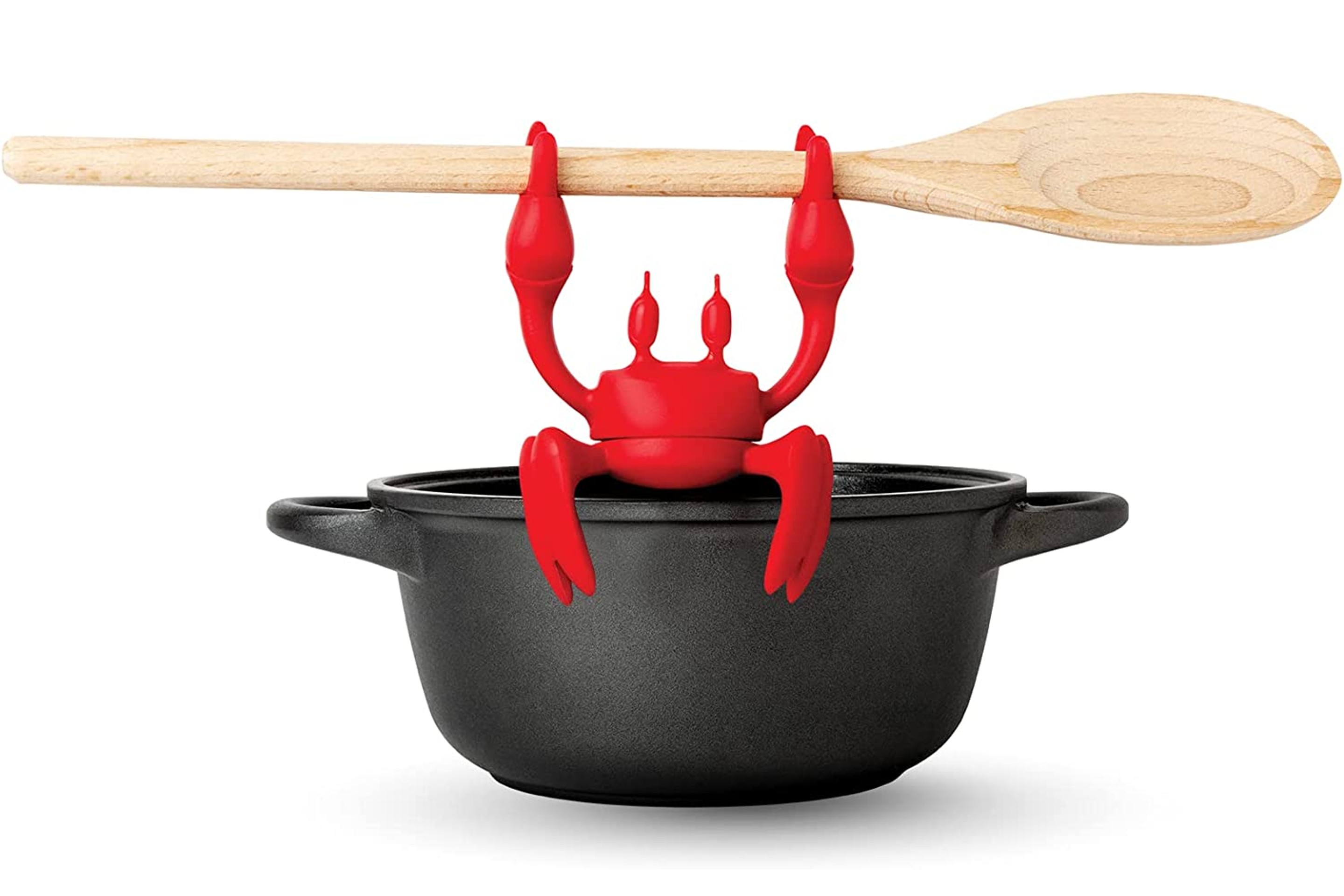 Ototo red crab silicone dish holder