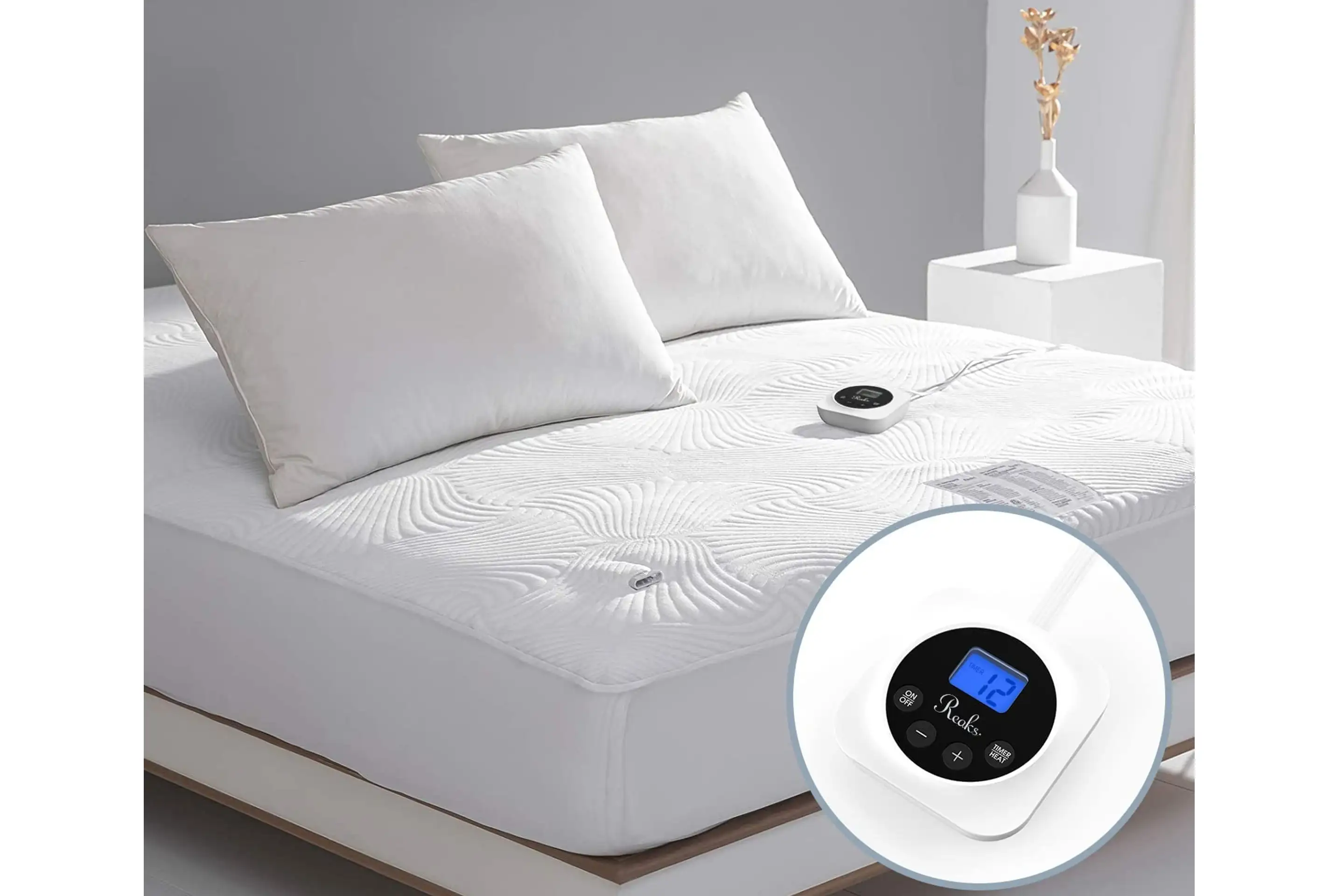 Reaks Electric Heated Mattress Pad Cover