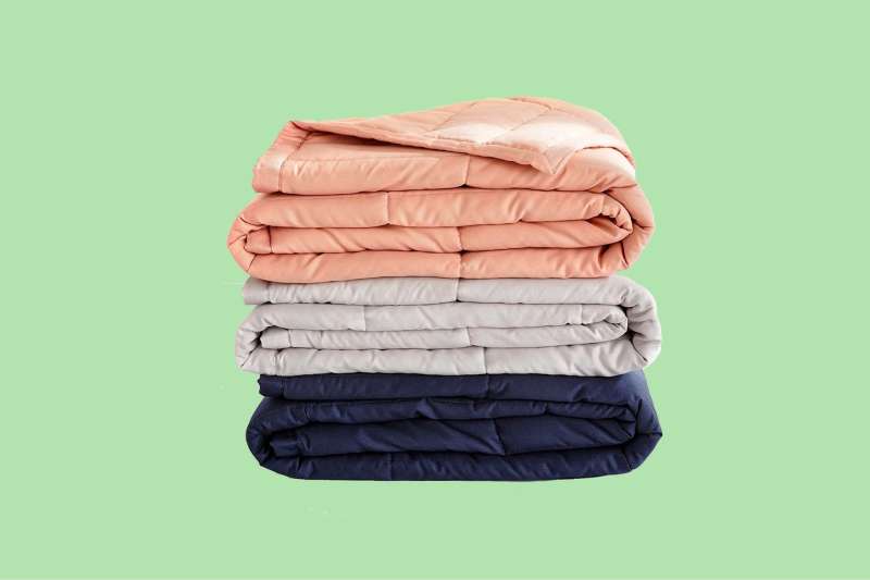 Stack of Casper Weighted Blankets