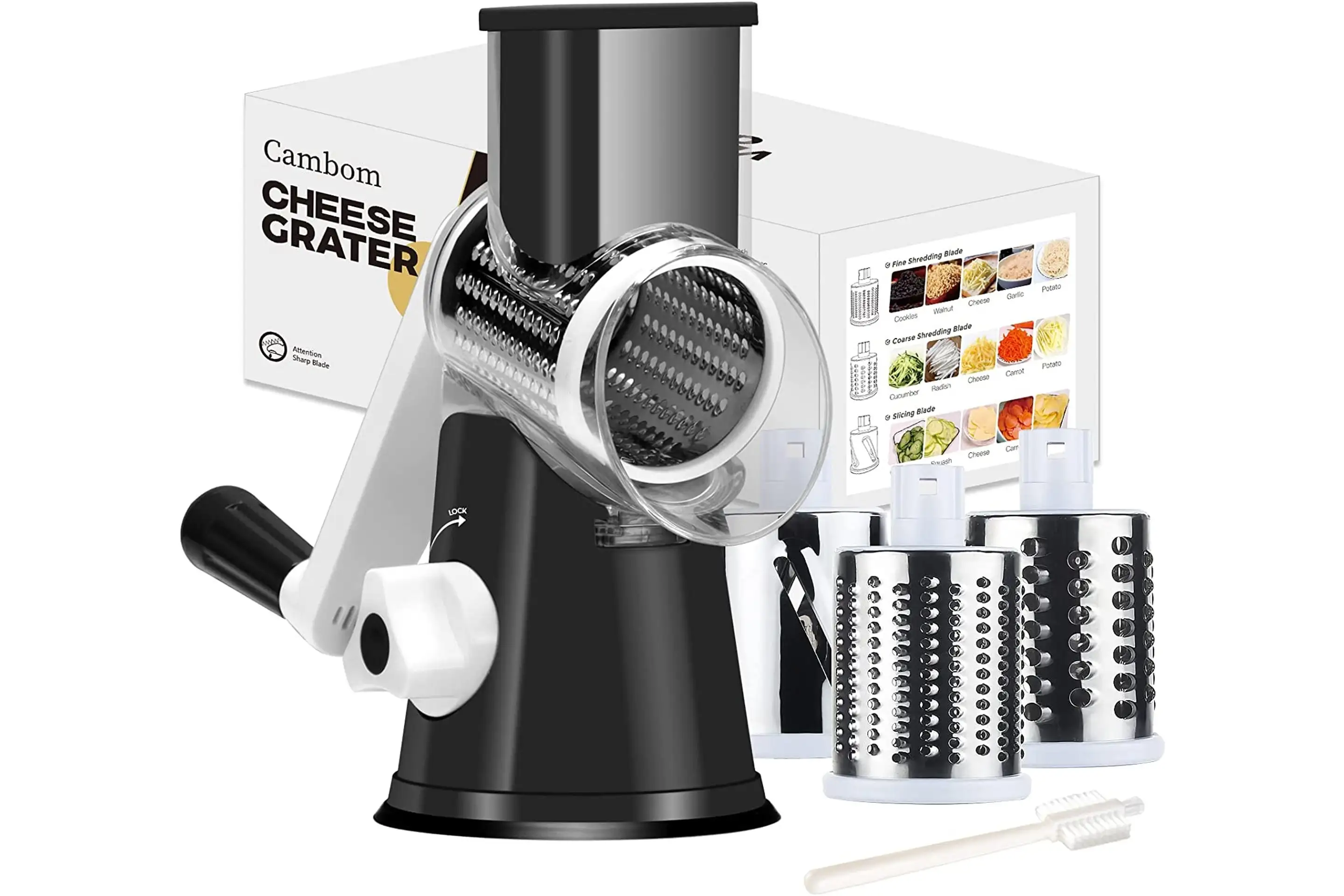 Rotary Cheese Grater &amp; Shredder