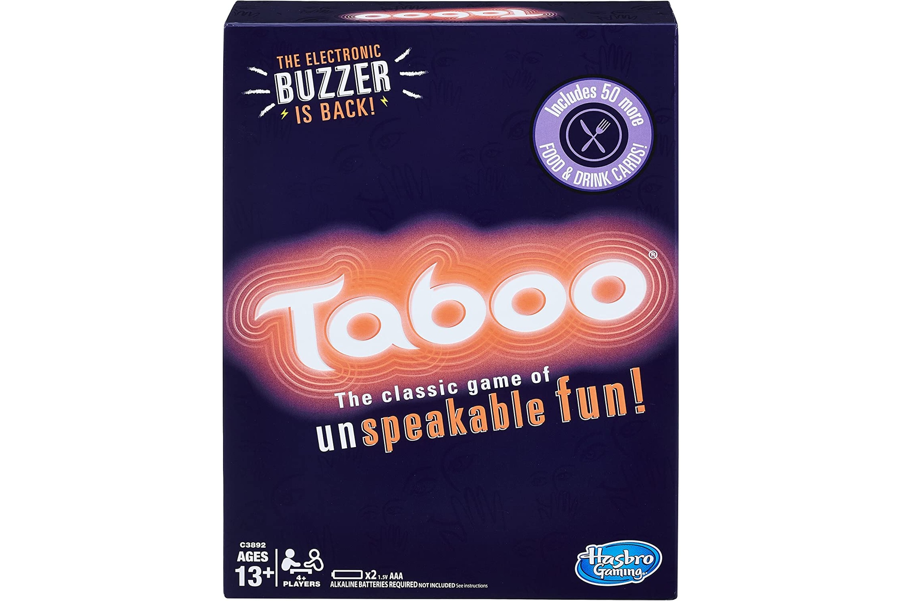 Hasbro Gaming Taboo Party Board Game with Buzzer