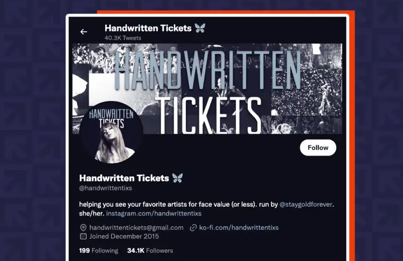 Handwritten Tickets