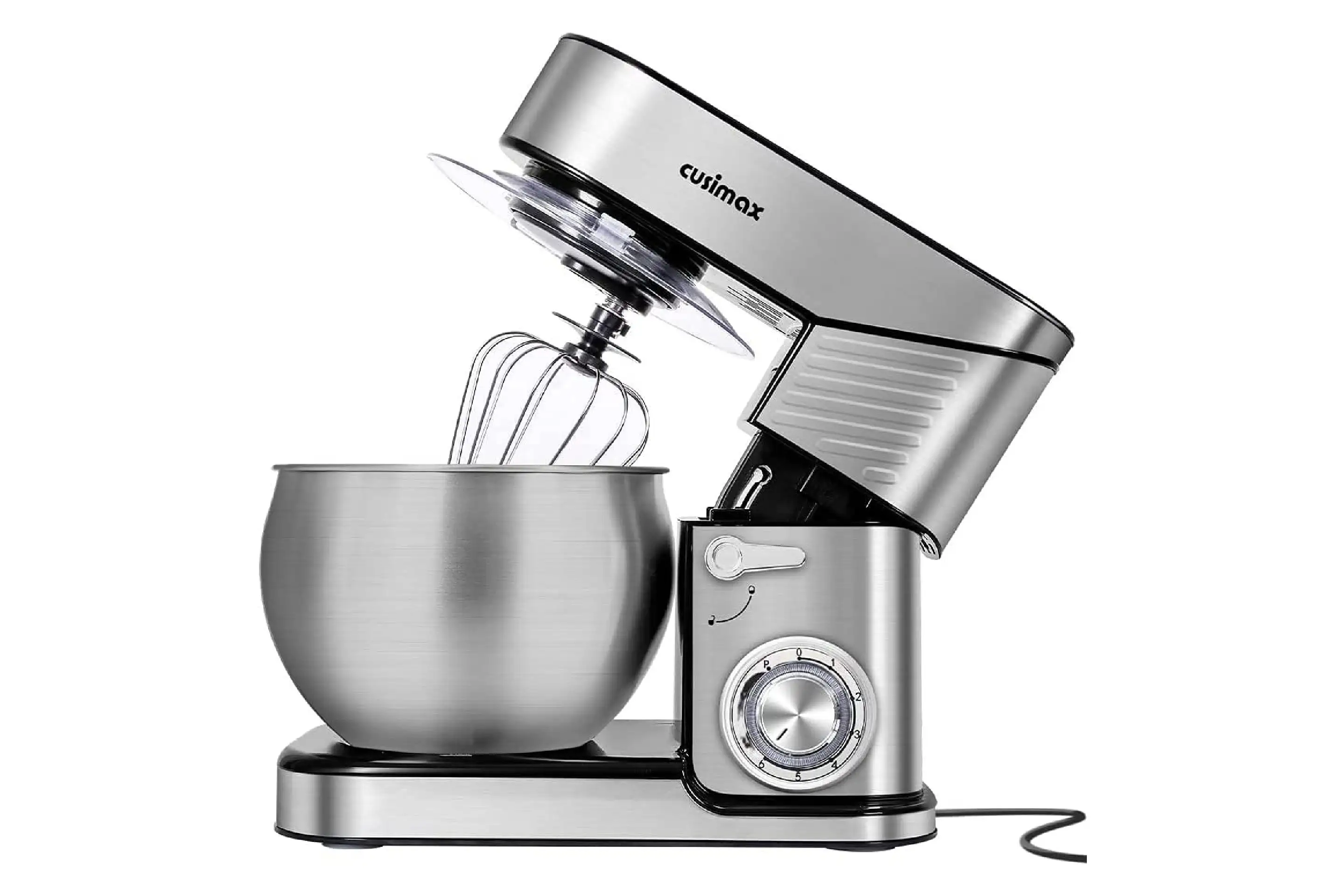 CUSIMAX Stainless Steel Mixer 6-Speeds Tilt-Head Dough Mixers