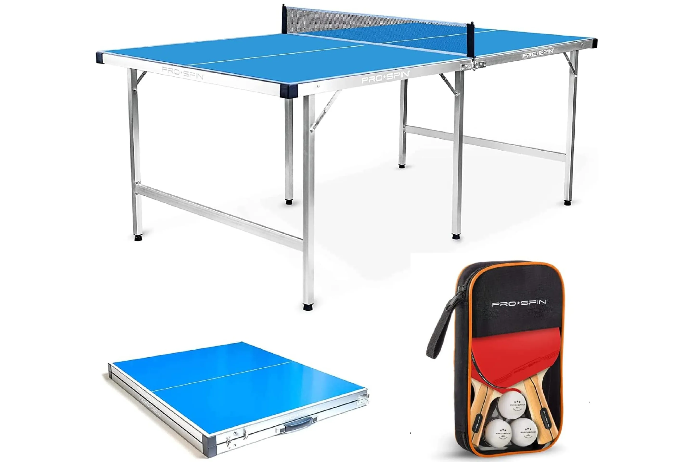 MD Sports Official Size 2-piece Table Tennis Table with Table Cover