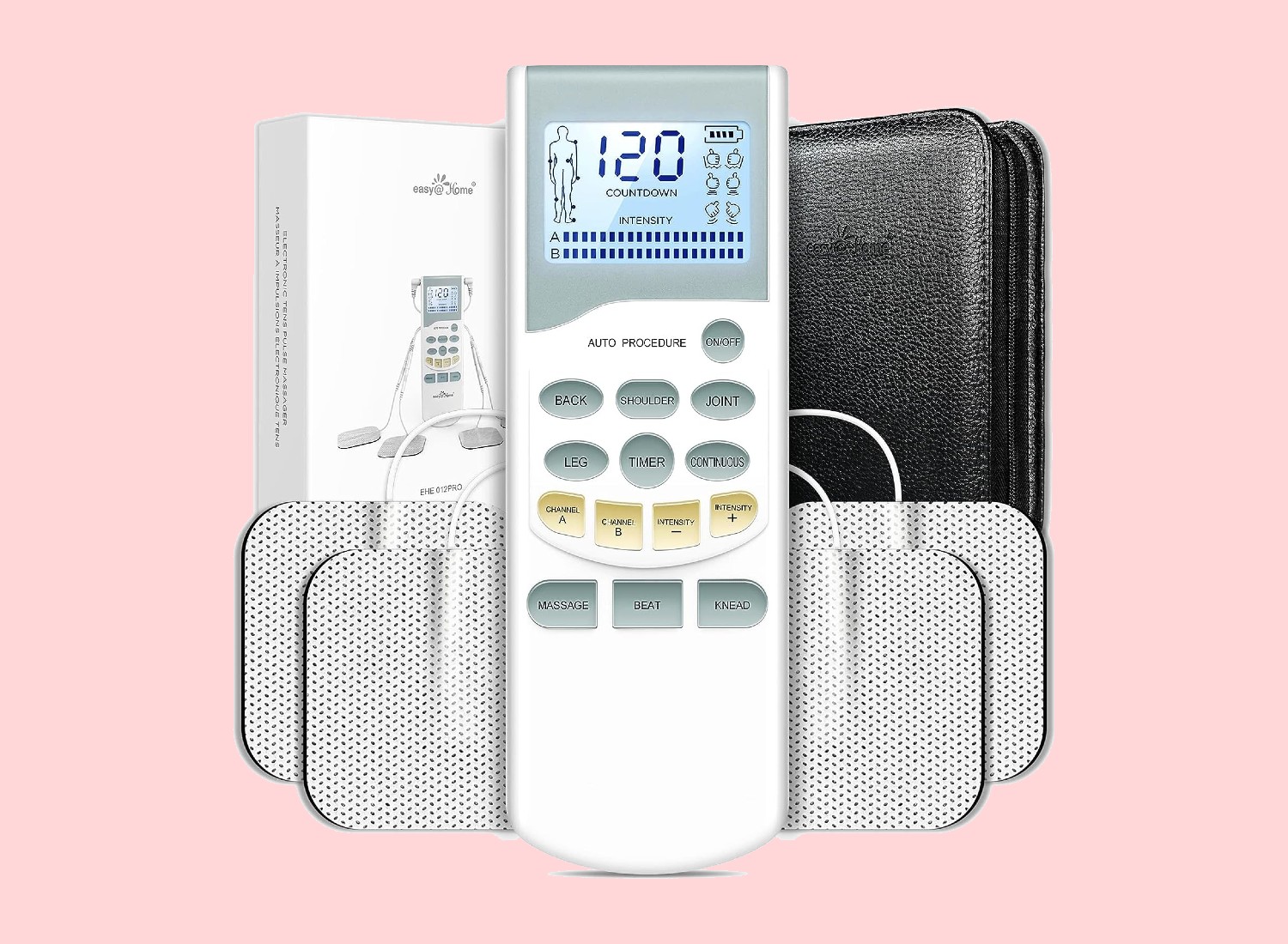 Easy@Home Electronic Pain Relief Stimulator: TENS Unit Wireless Muscle