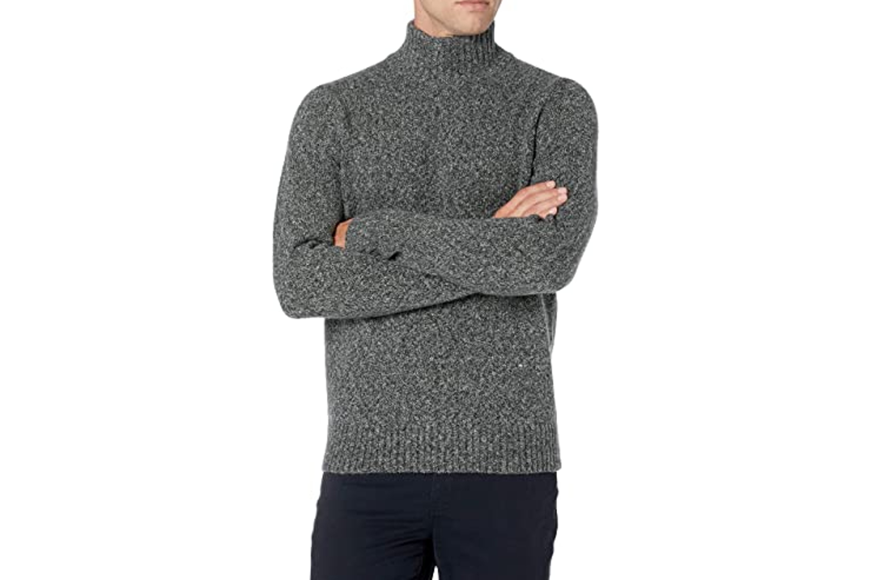 Menâs Long-Sleeve Soft Touch Turtleneck Sweater