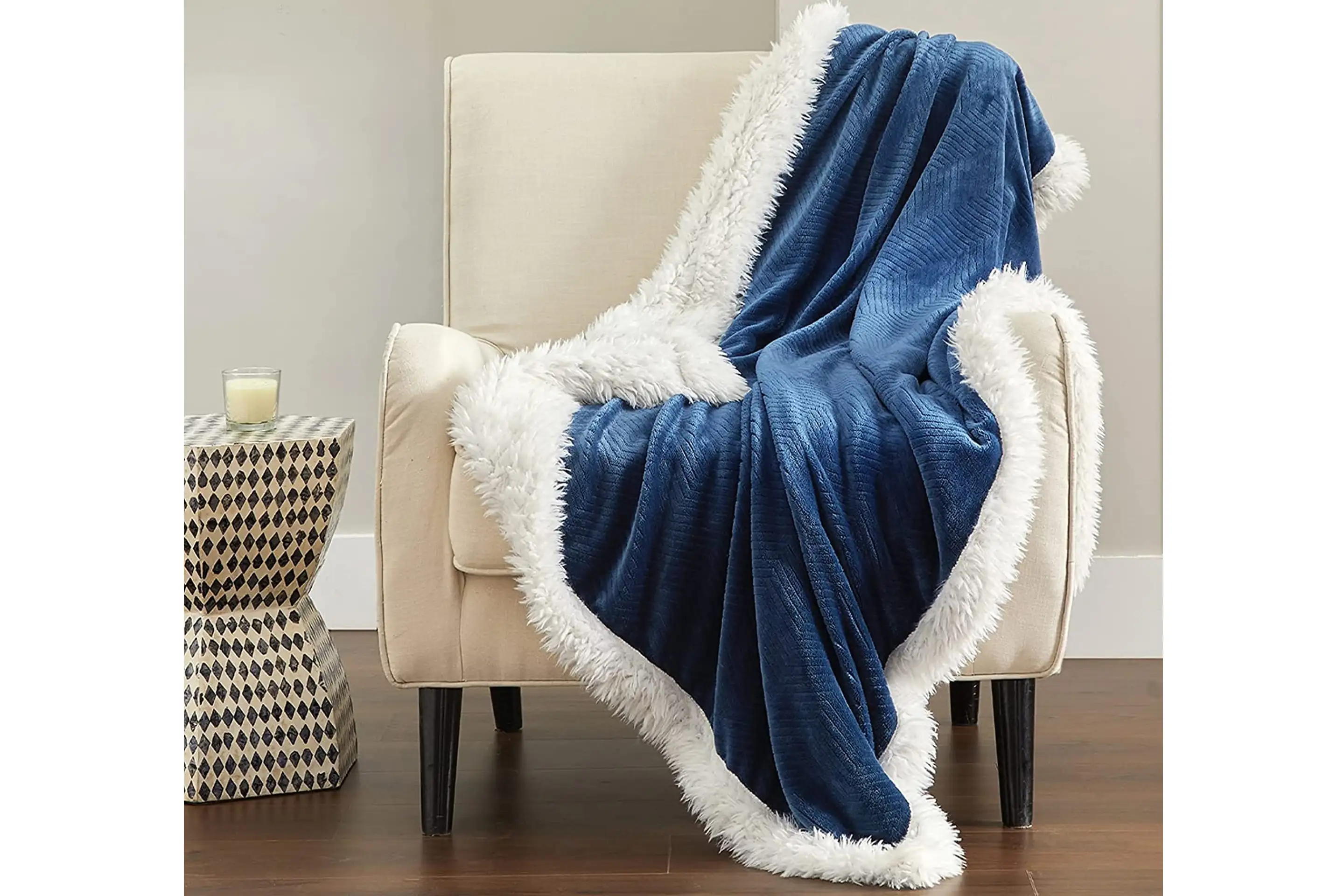 Sherpa Fleece Flannel Blanket