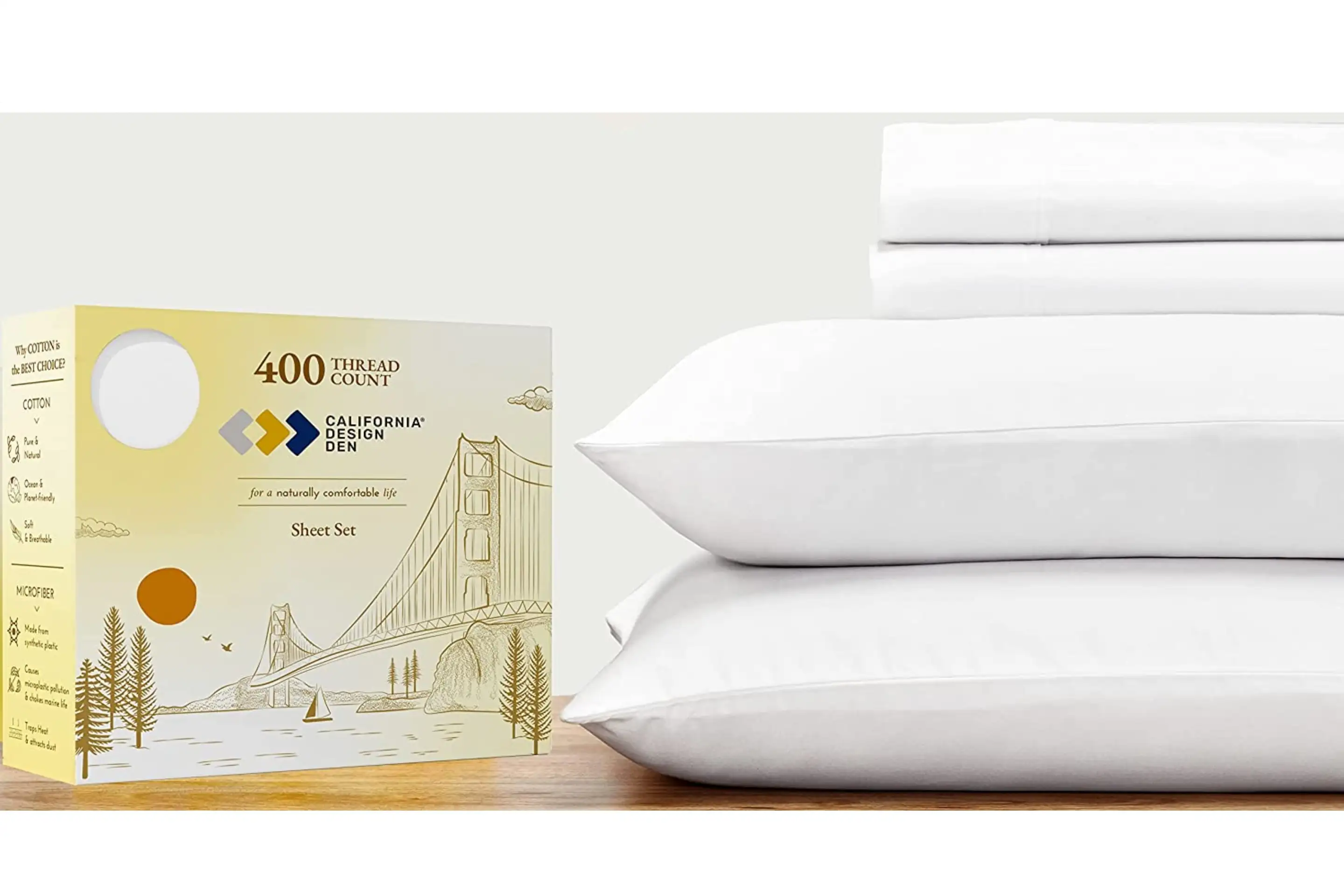 100% Cotton Certified Natural Bed Sheets