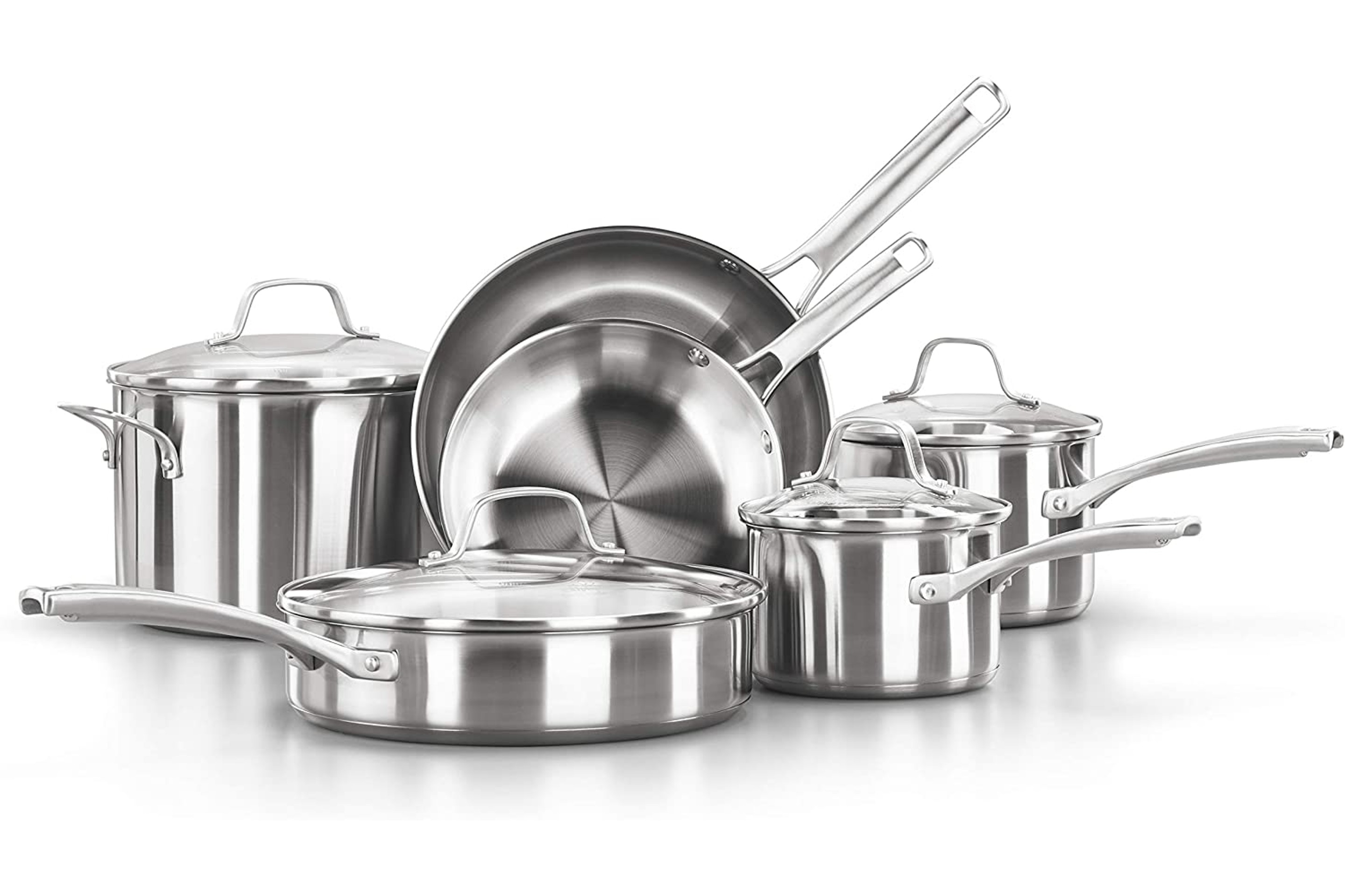Calphalon 10-Piece Stainless Steel Cookware Set