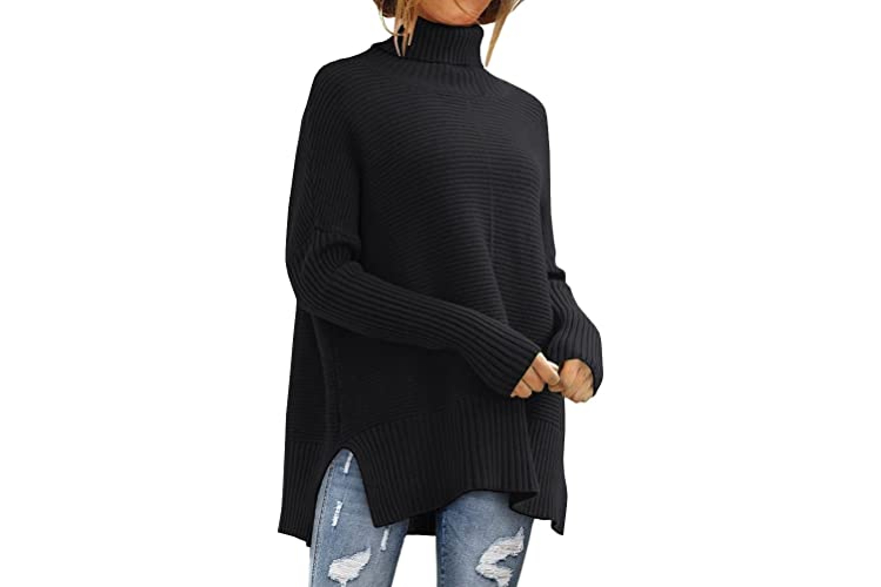 Womenâs Trendy Oversized Turtleneck Sweater