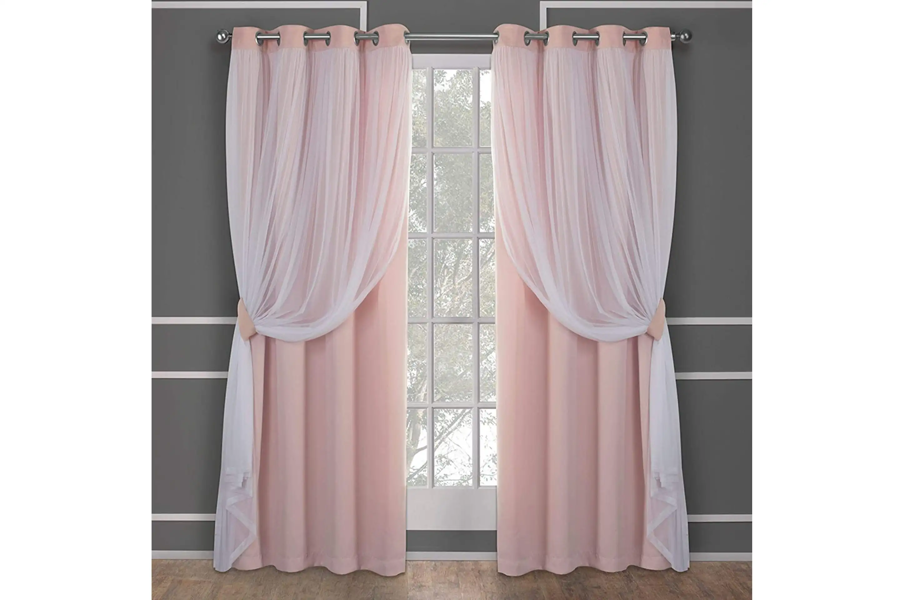Exclusive Home Layered Blackout & Sheer Panel Set