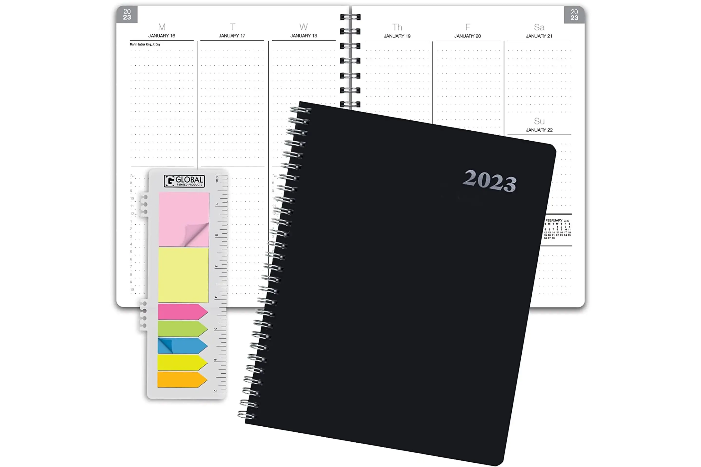 Black Vinyl Monthly & Weekly Planner