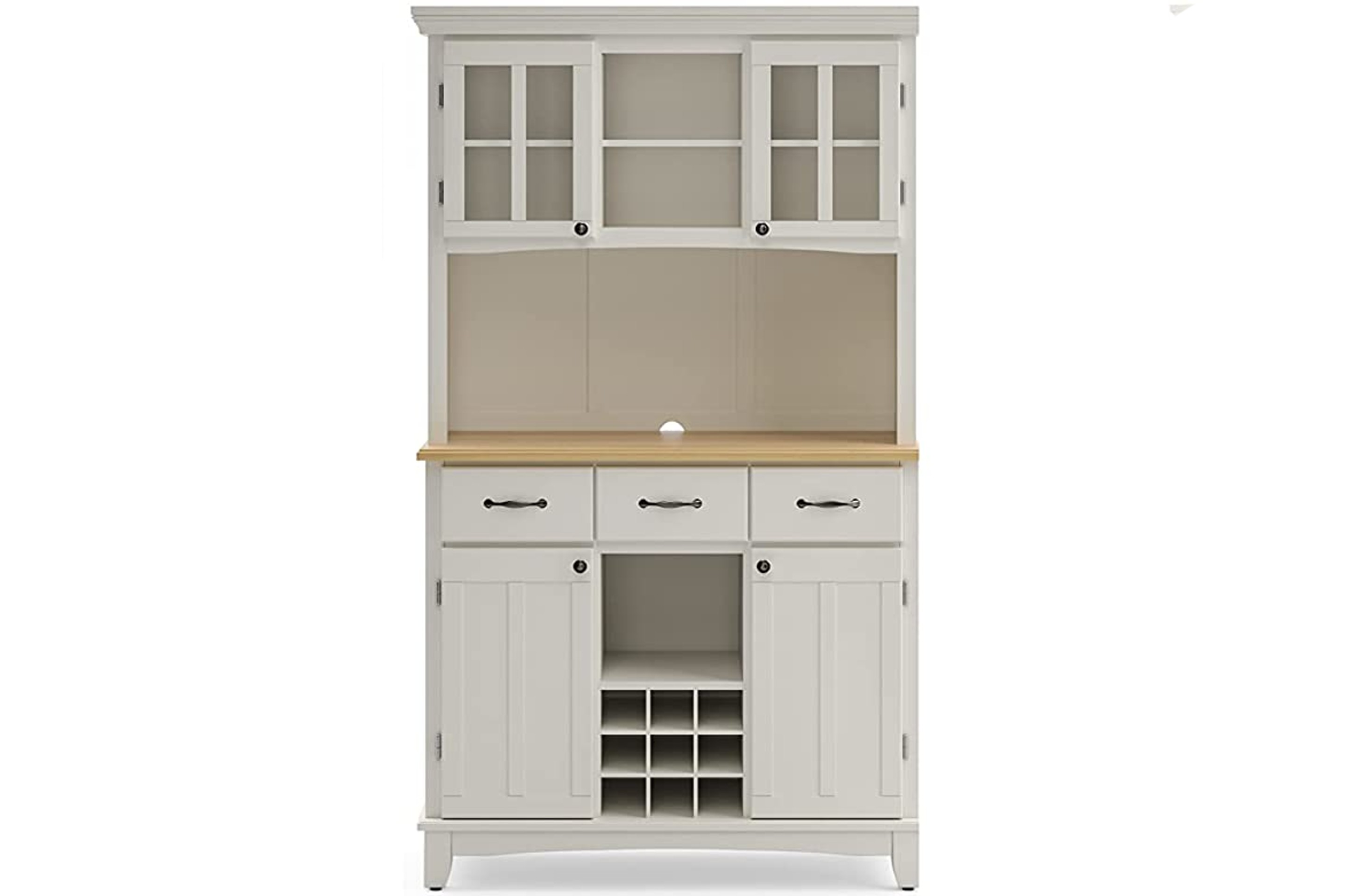 Homestyles Off-White Buffet Server with Hutch