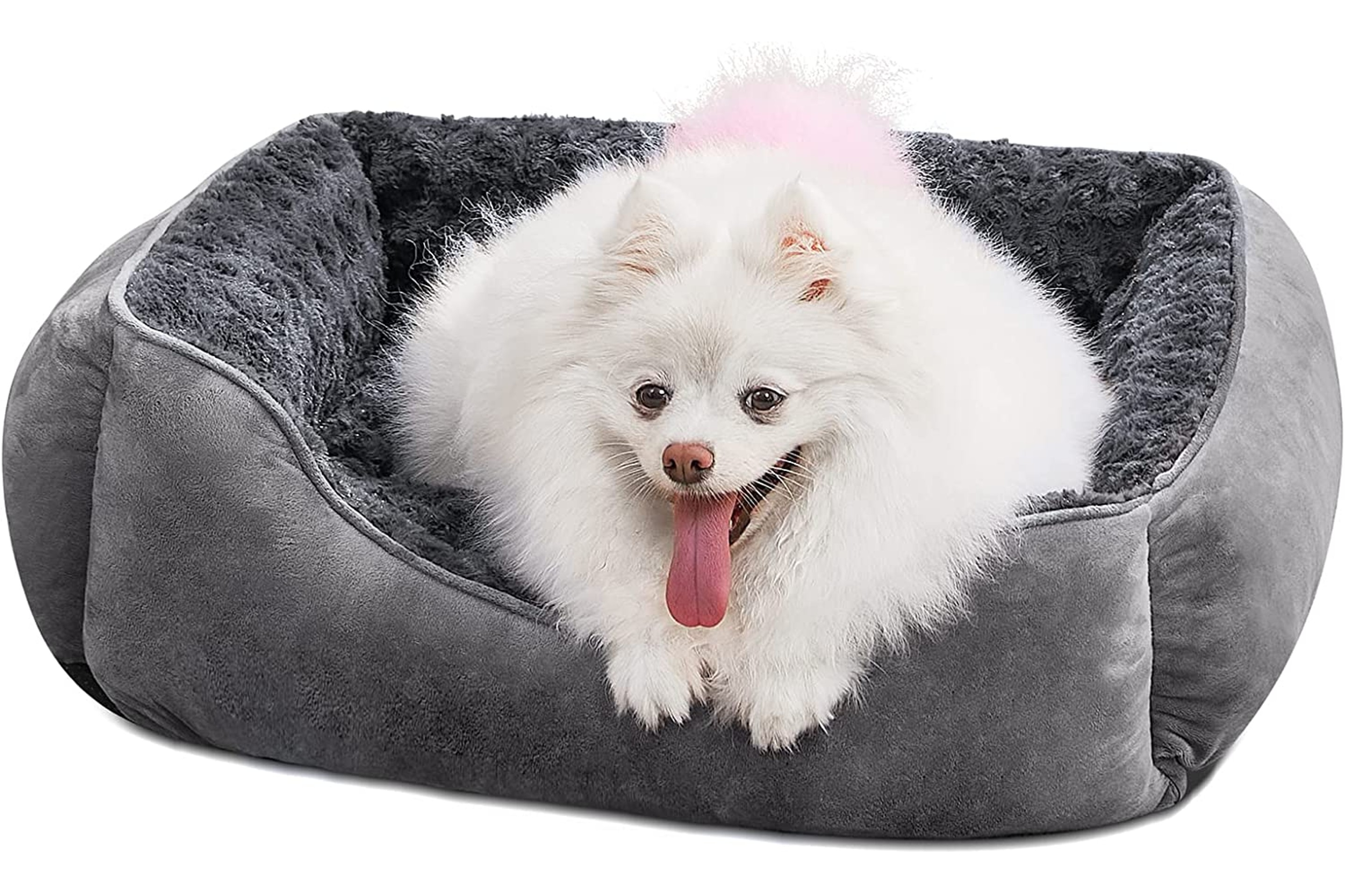 Rectangle Orthopedic Calming Cuddler Dog Bed