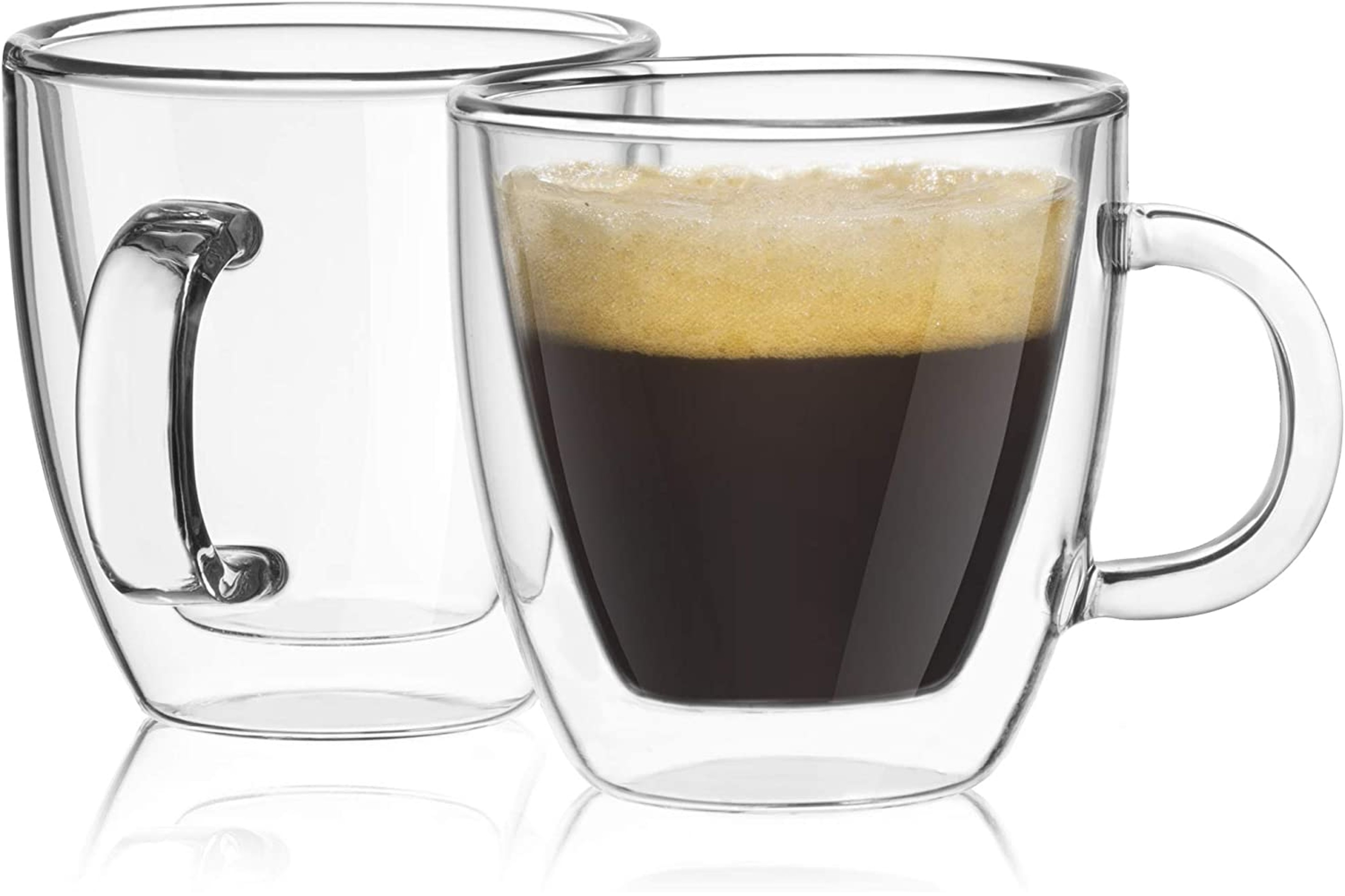 Double Wall Insulated Glass Espresso Mug Set