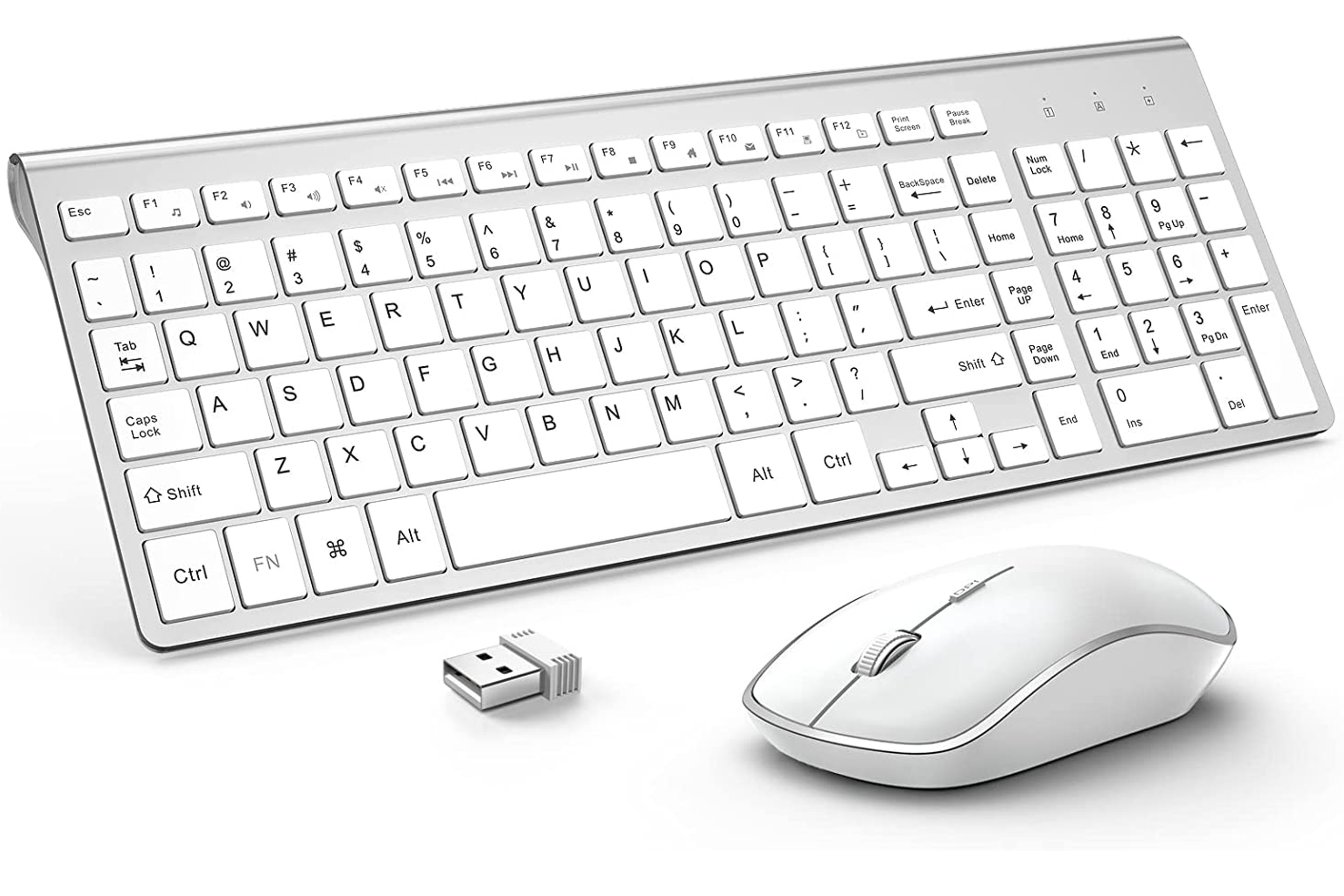 Sleek Design Wireless Keyboard and Mouse Combo