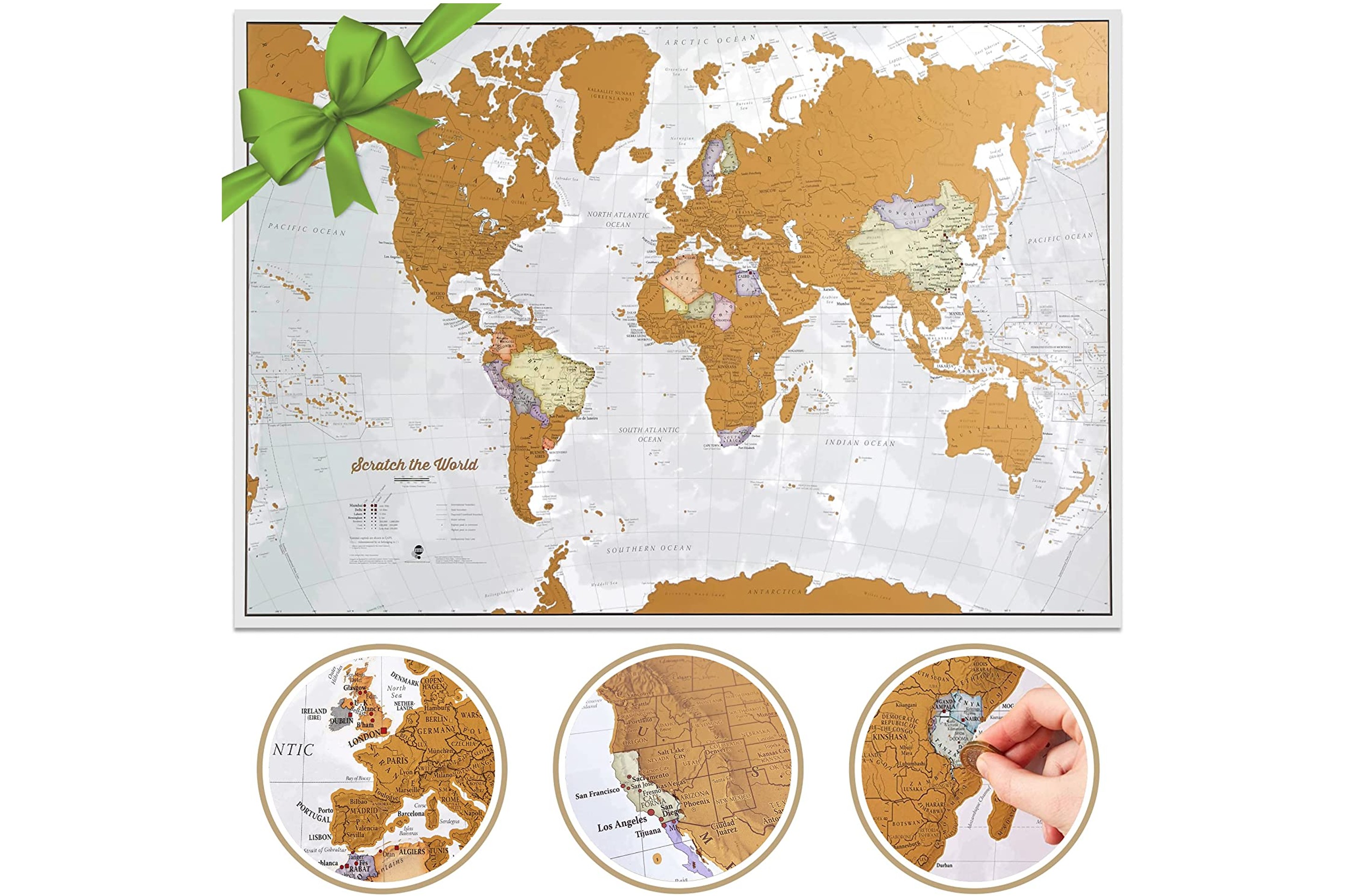 Scratch The World Â® Scratch-Off Travel Map