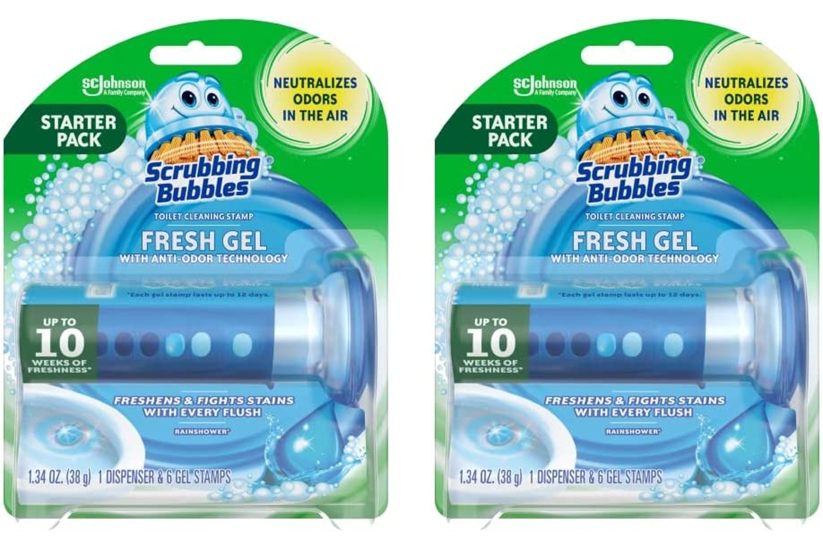Scrubbing Bubbles Gel Toilet Cleaning Stamp