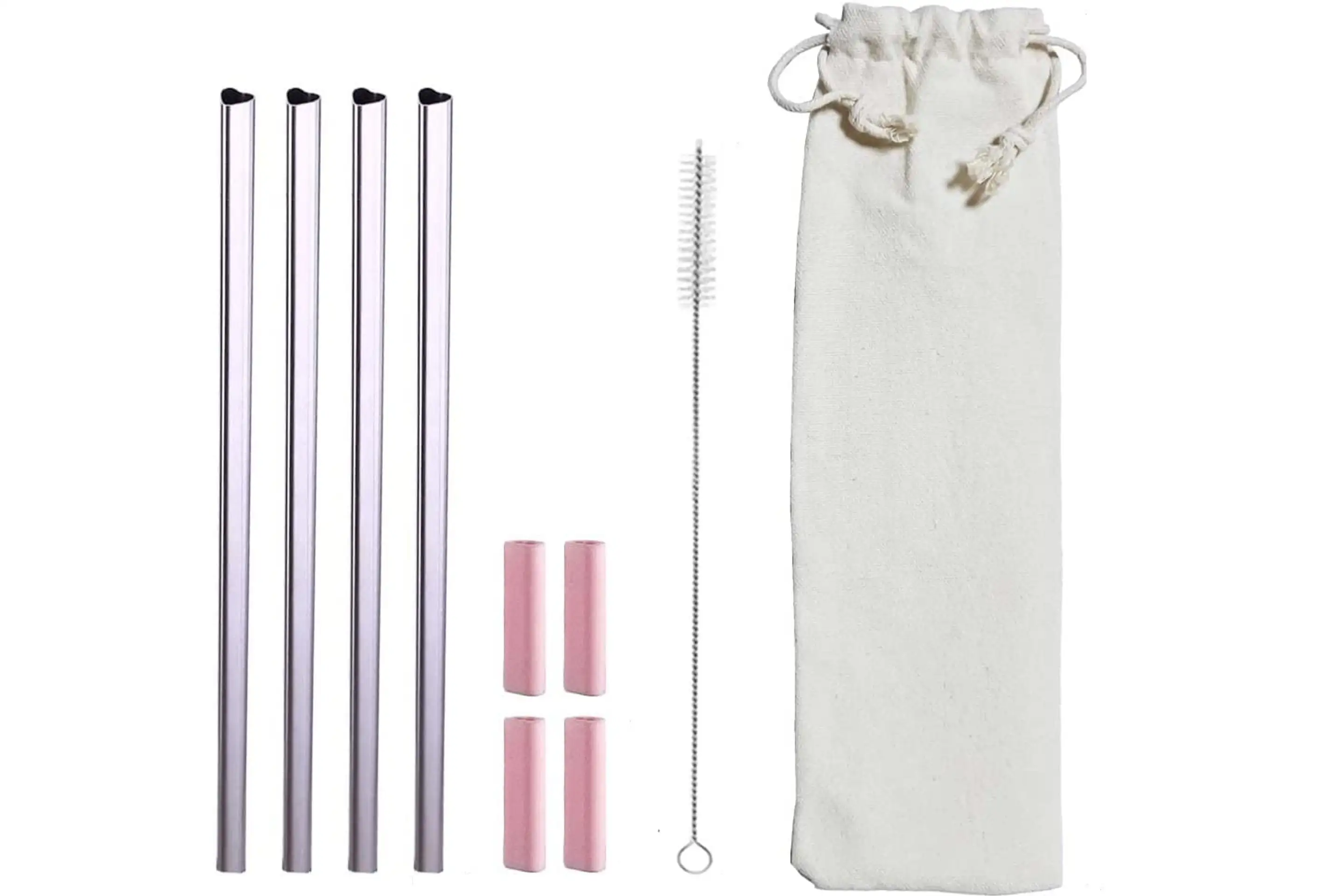 Heart Shaped Stainless Steel Reusable Straws