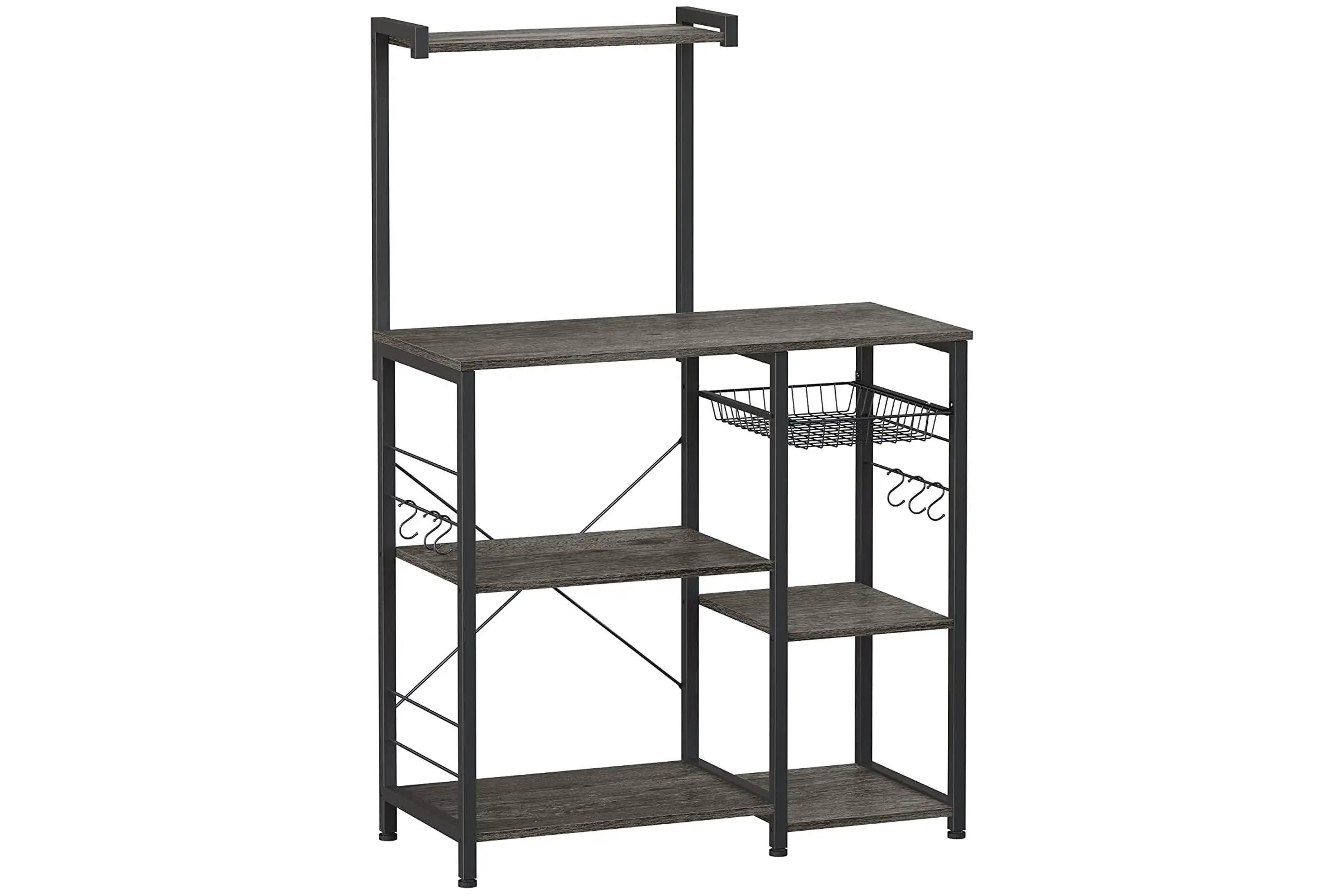 Vasagle Baker's Rack with Basket, Hooks, and Shelves