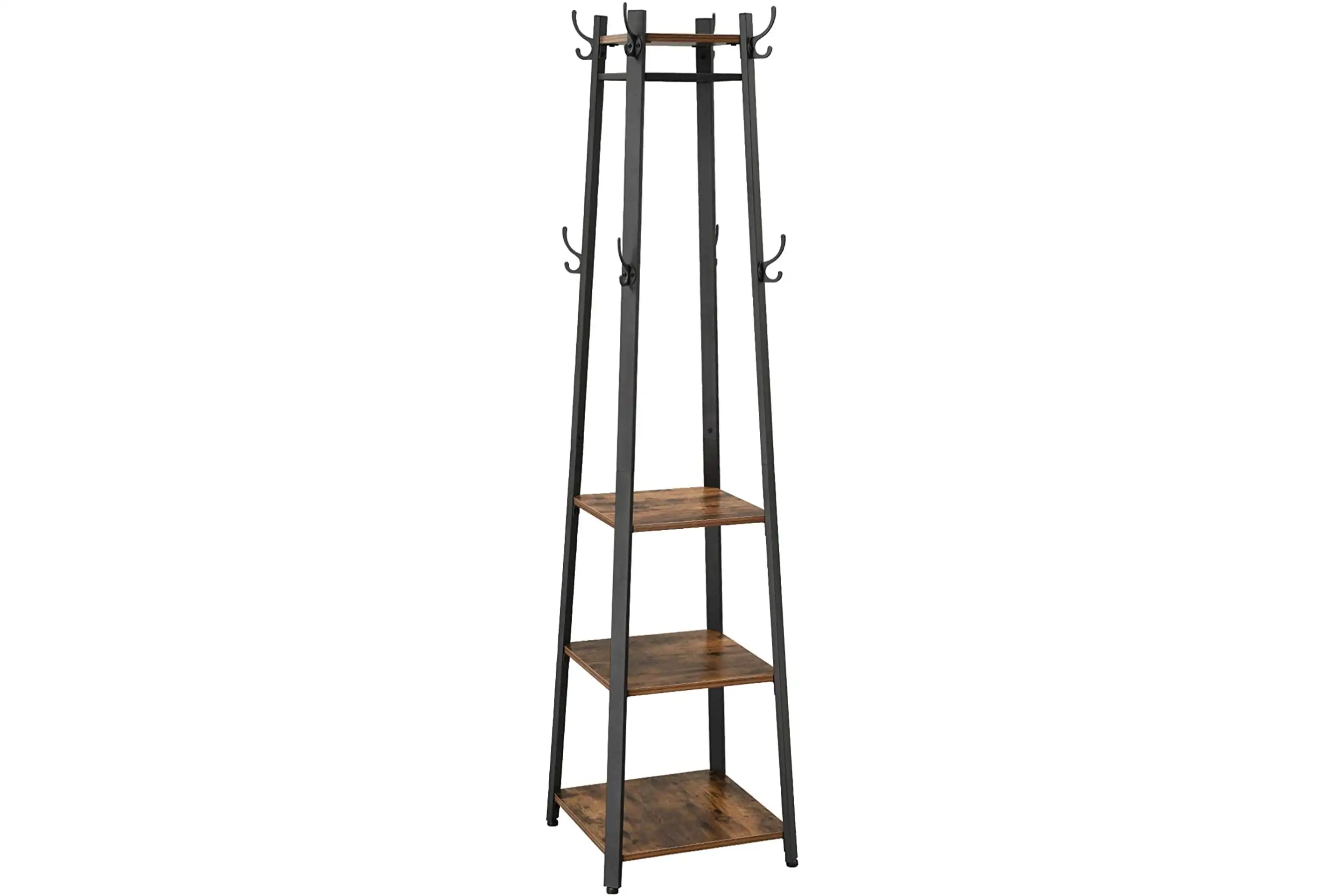 Vasagle Alinru Industrial Three-Shelf Coat Rack