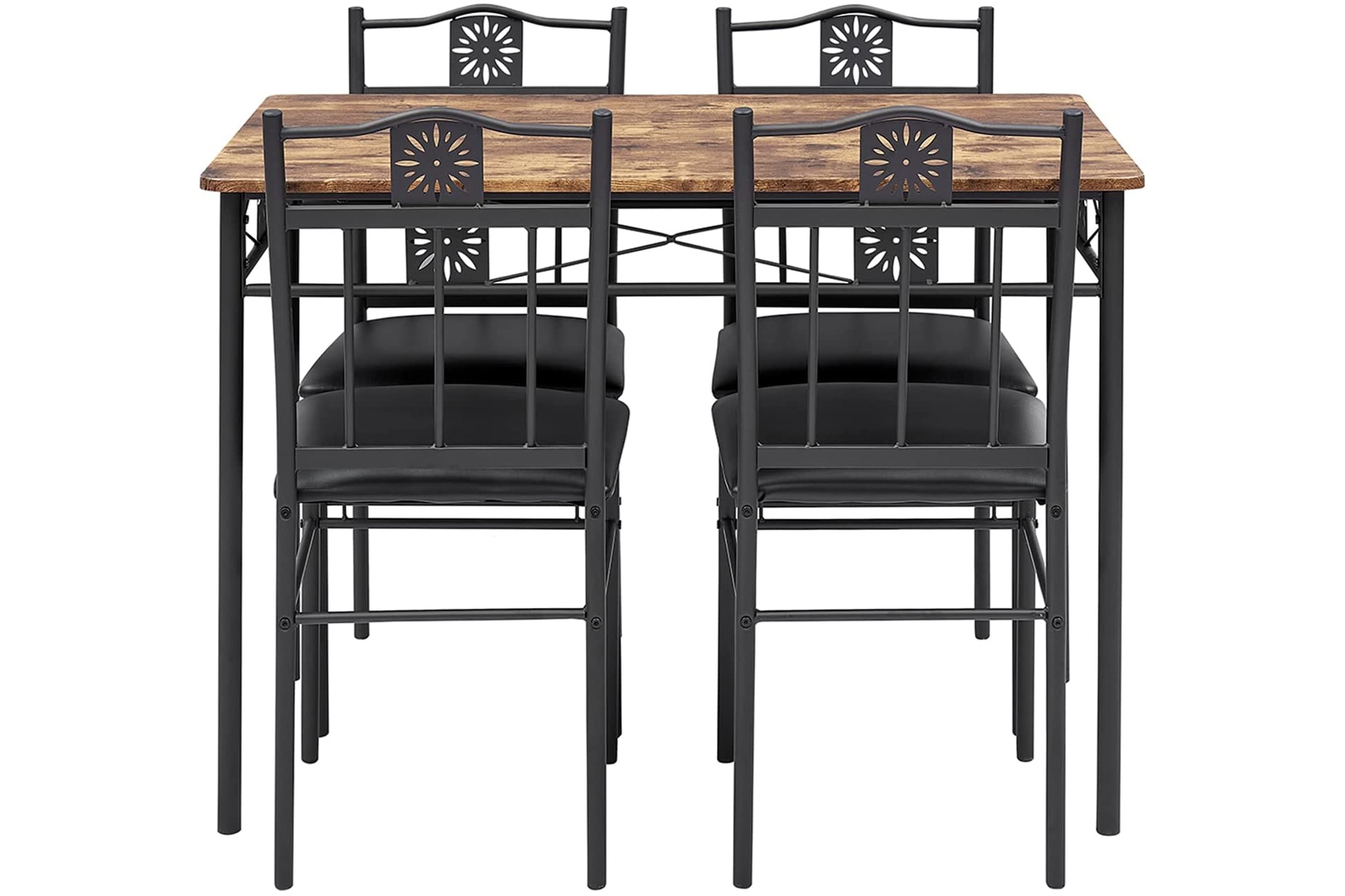 Vecelo Dining Table Set With Four Chairs