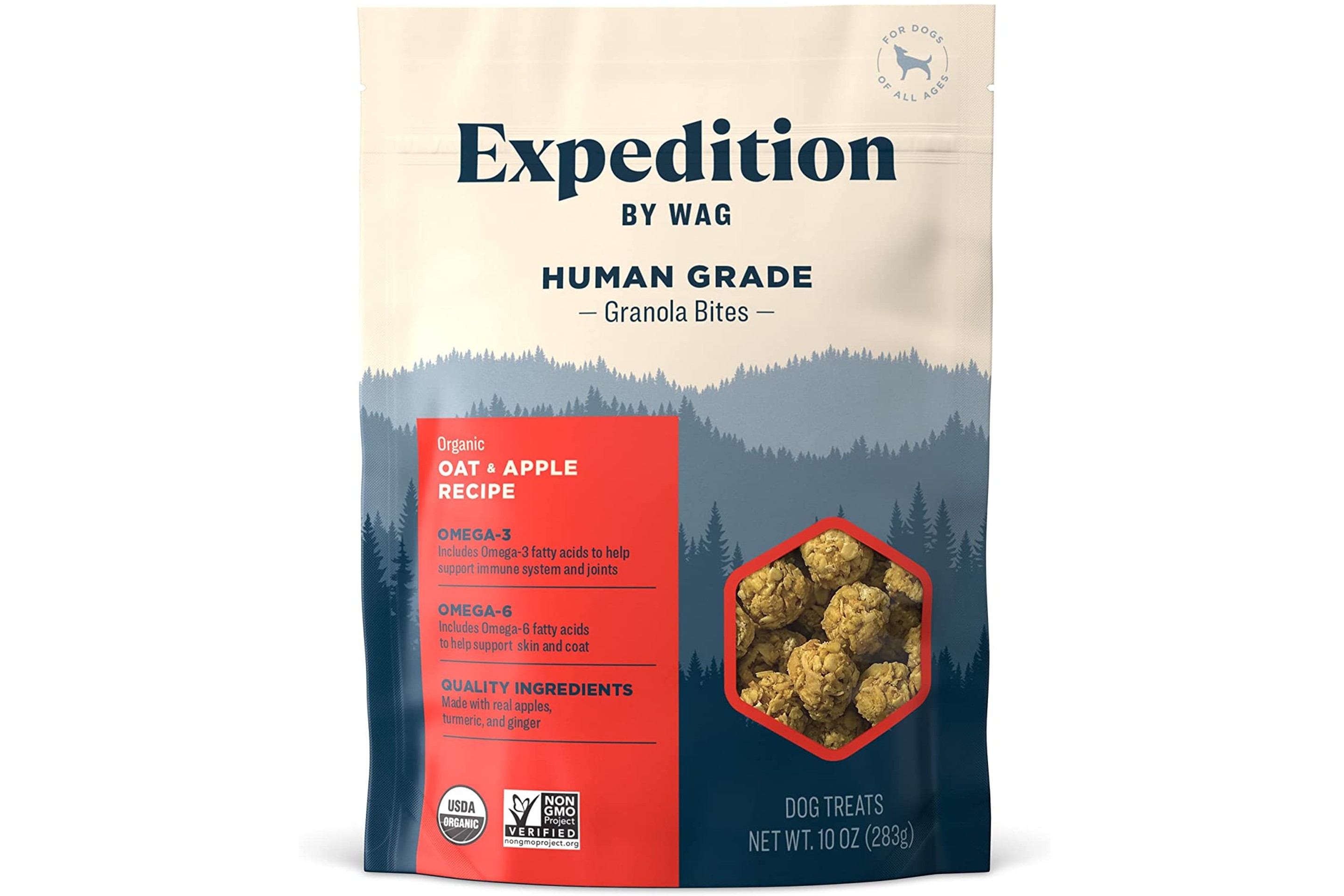 Wag Expedition Organic Oat และ Apple Granola Dog Treats