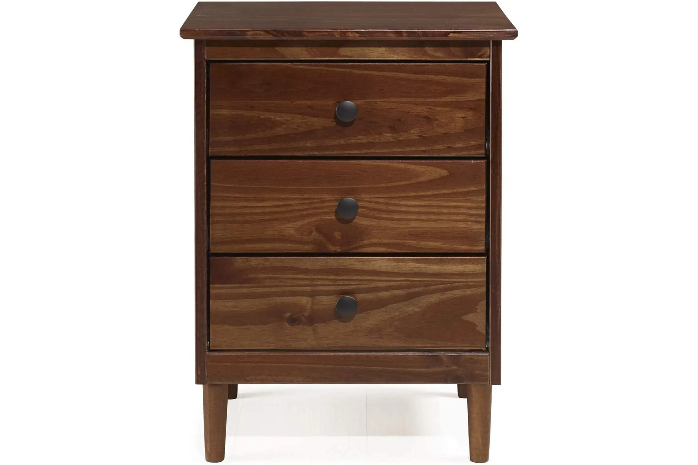 Walker Edison Traditional Three-Drawer Nightstand