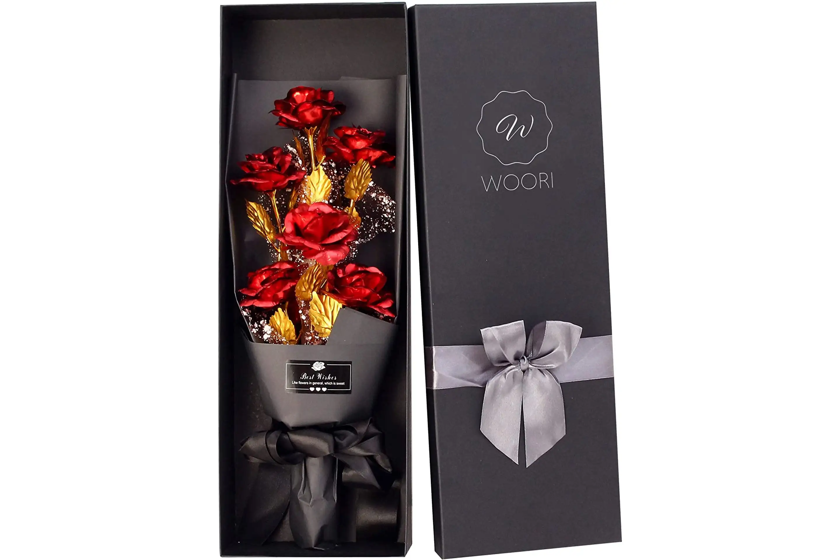 Gold Plated Artificial Rose Bouquet