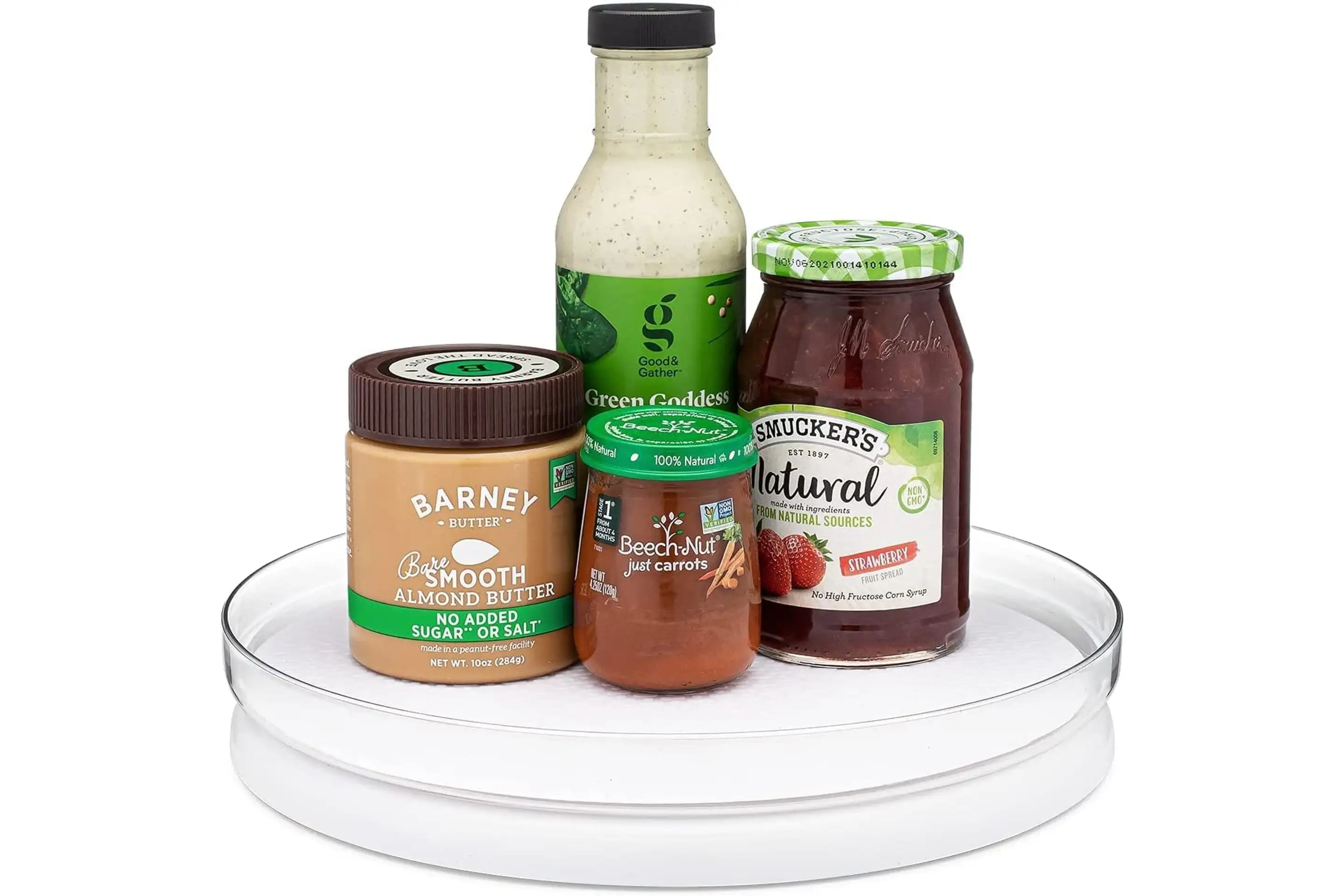 FridgeView Fridge Lazy Susan Turntable with Mat