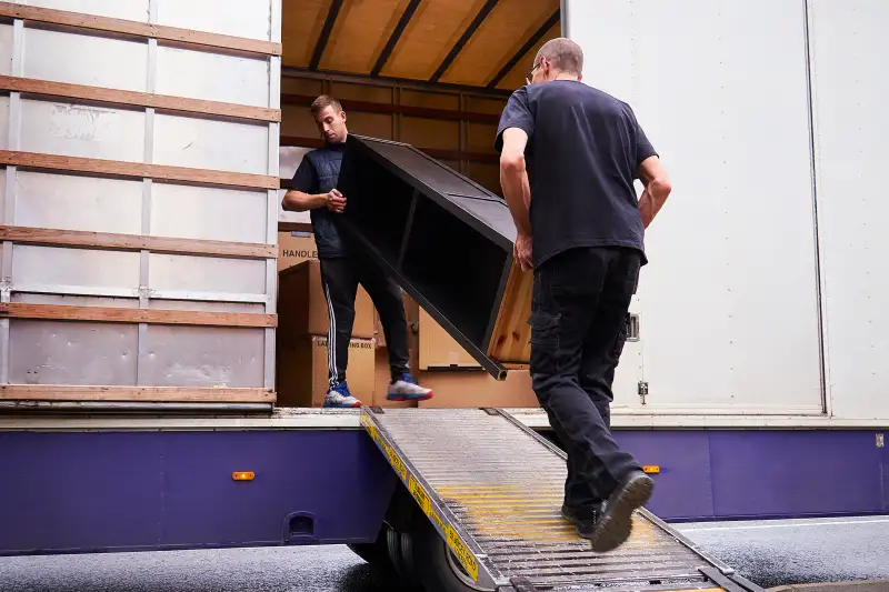 Loading moving truck